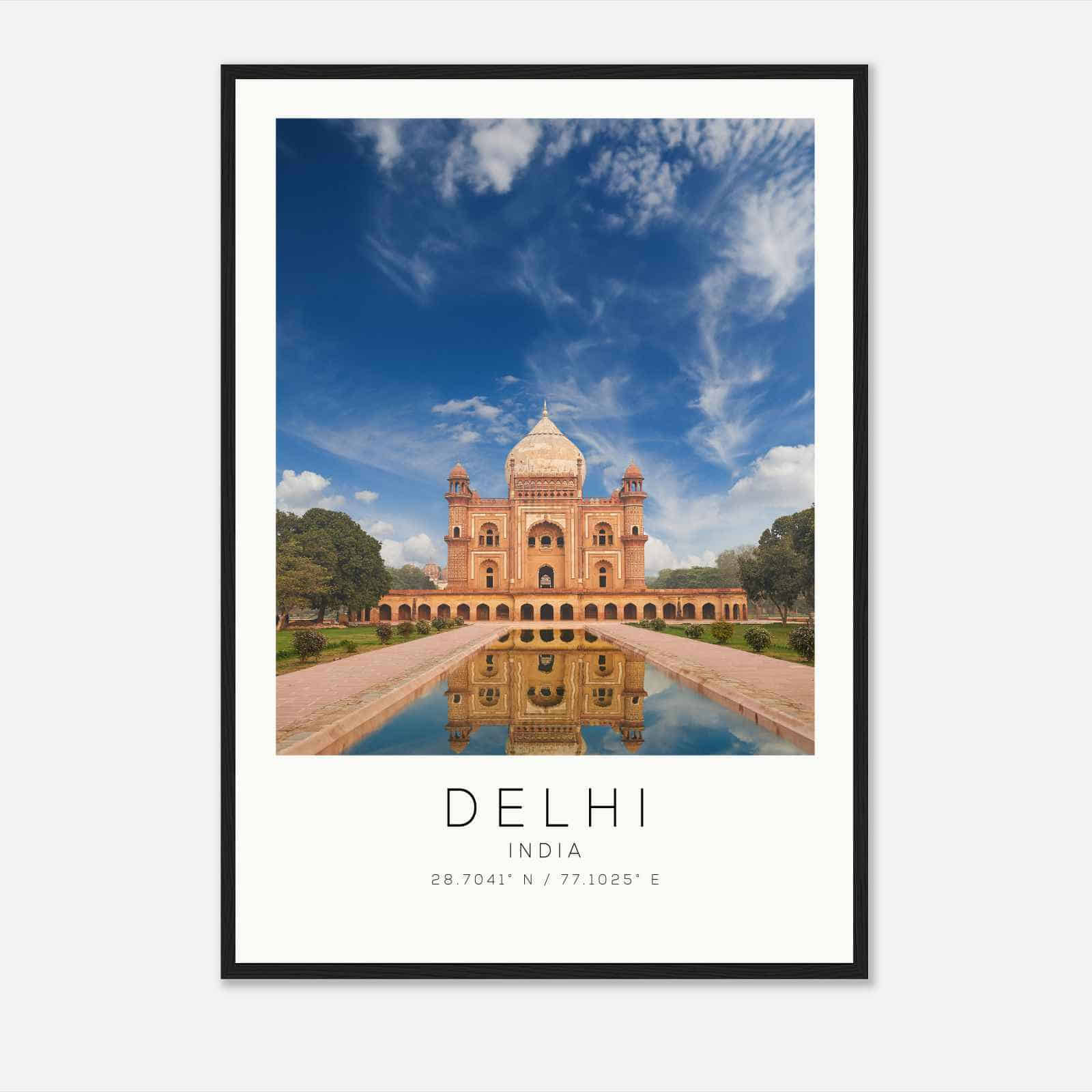 Delhi India Travel Photo Poster, Delhi Travel Print, Minimalist Travel Poster Print DS2