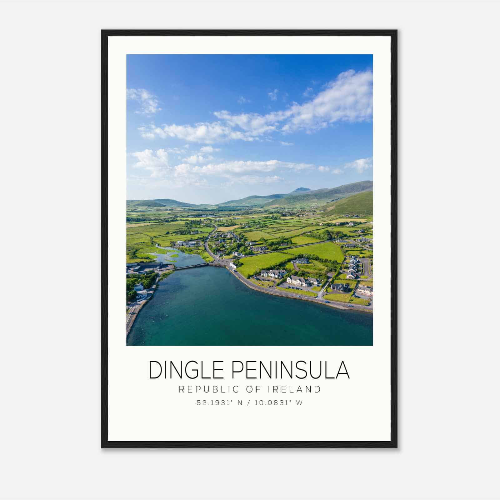 Dingle Peninsula Republic of Ireland Travel Photo Poster, Dingle Peninsula Travel Print, Minimalist Travel Poster Print