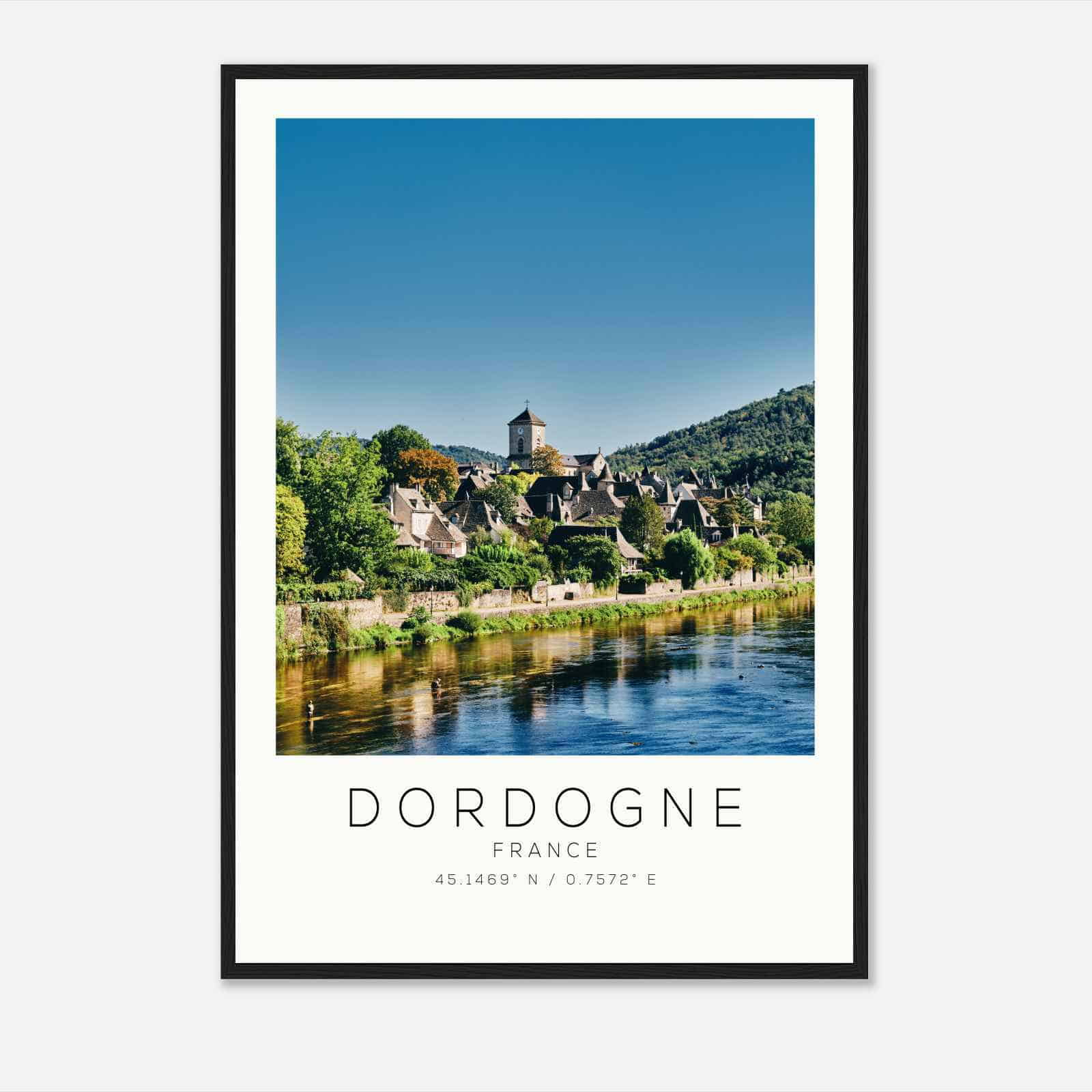 Dordogne France Travel Photo Poster, Dordogne Travel Print, Minimalist Travel Poster Print