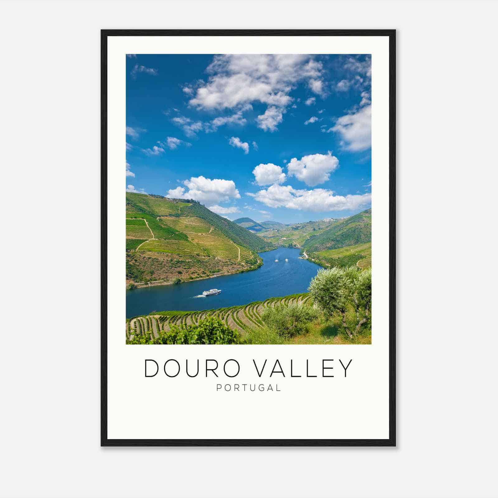 Douro Valley Portugal Travel Photo Poster, Douro Valley Travel Print, Minimalist Travel Poster Print