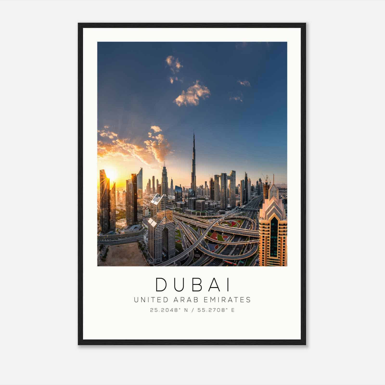Dubai United Arab Emirates Travel Photo Poster, Dubai Travel Print, Minimalist Travel Poster Print