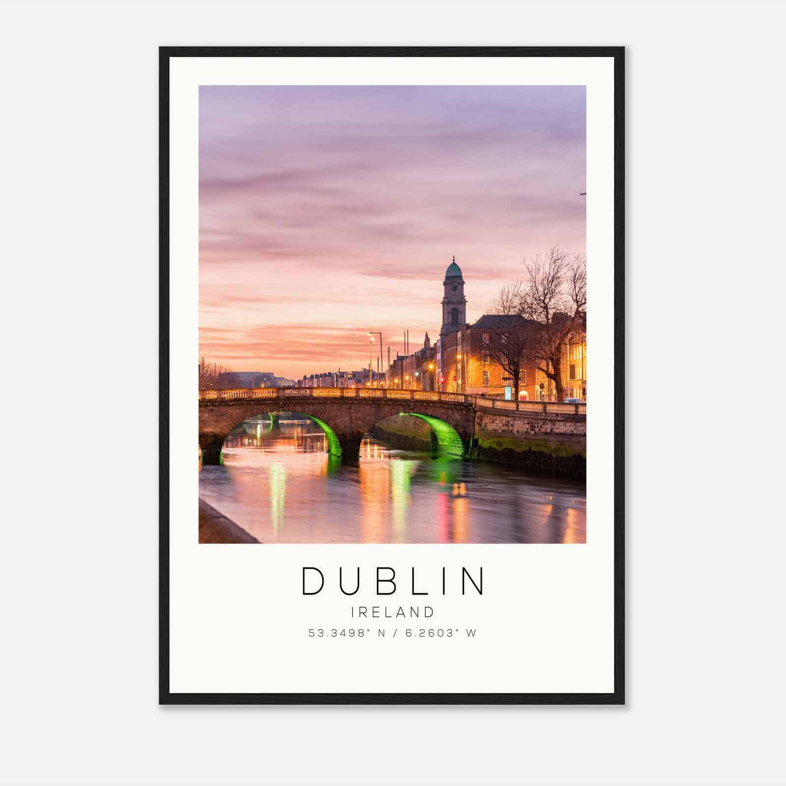 Dublin Ireland Travel Photo Poster, Dublin Travel Print, Minimalist Travel Poster Print DS2