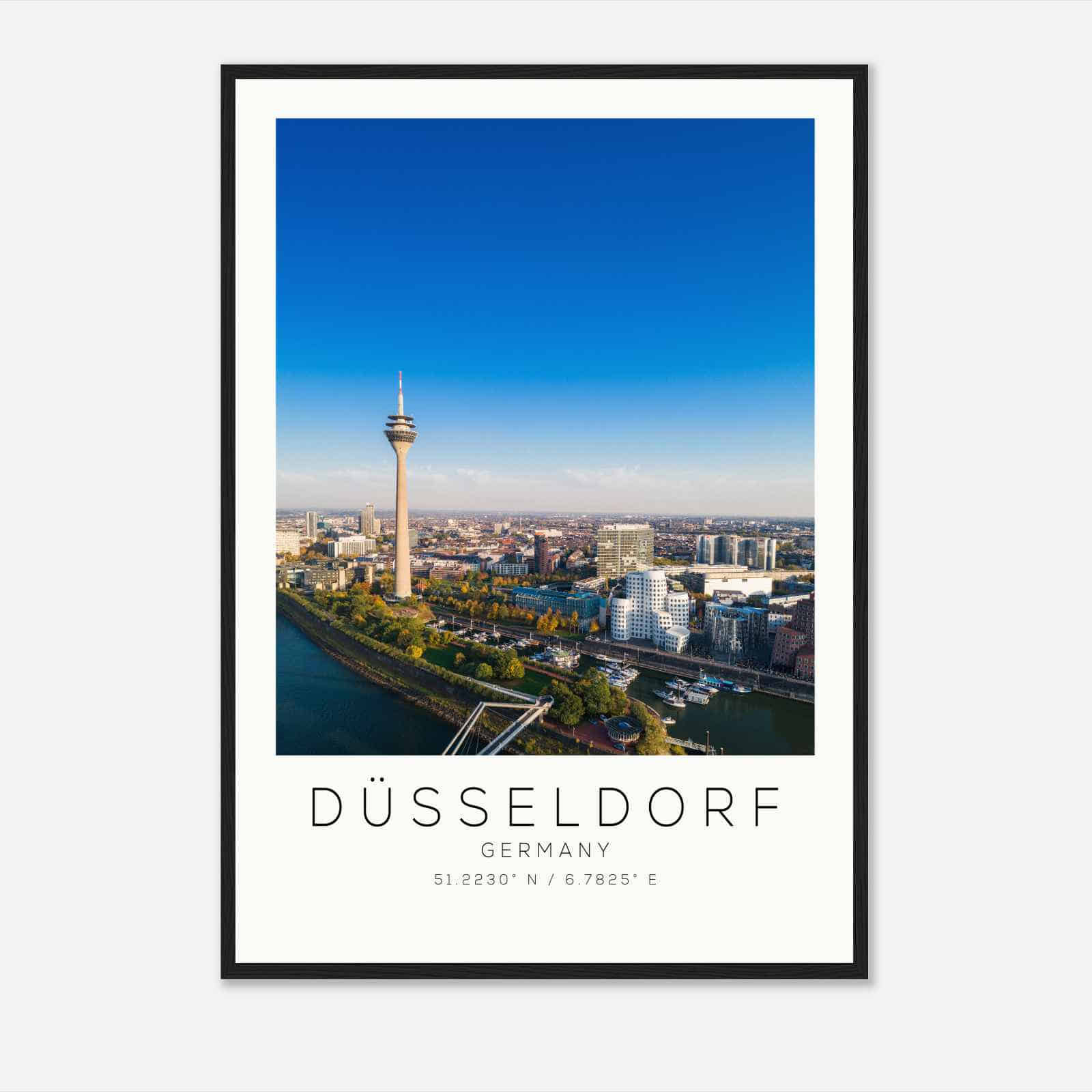 Dusseldorf Germany Travel Photo Poster, Dusseldorf Travel Print, Minimalist Travel Poster Print