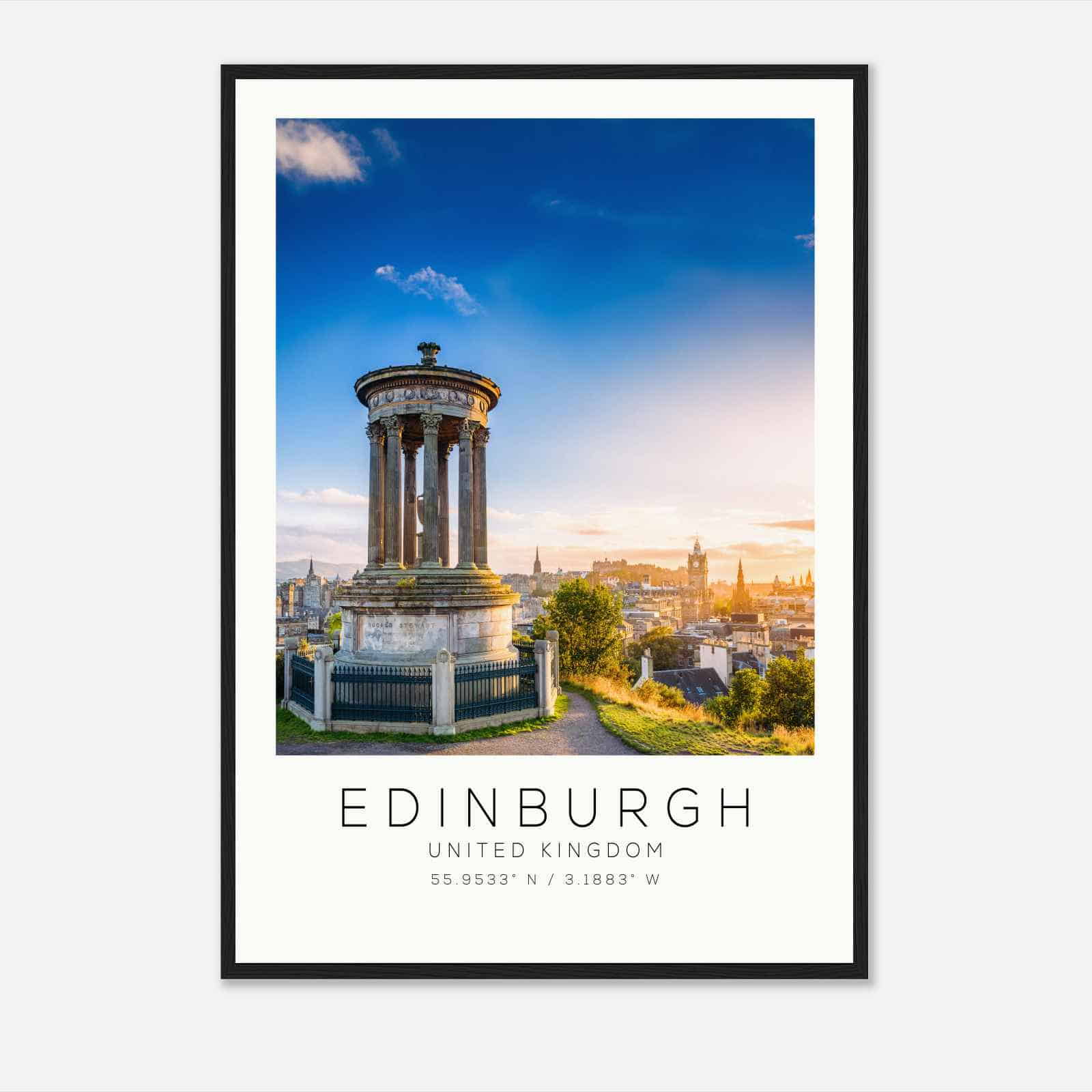 Edinburgh United Kingdom Travel Photo Poster, Edinburgh Travel Print, Minimalist Travel Poster Print DS2