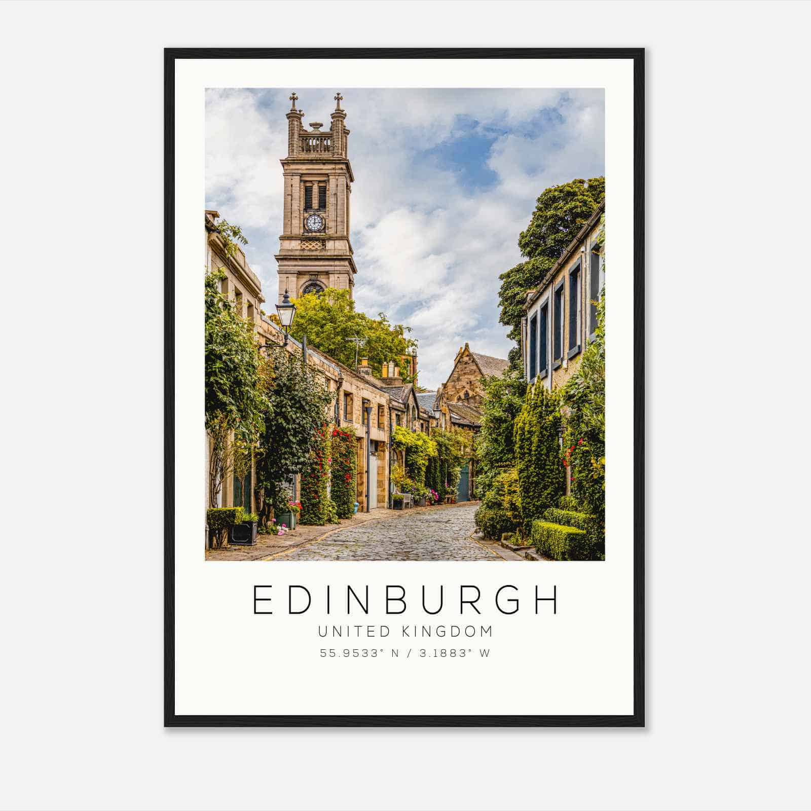 Edinburgh United Kingdom Travel Photo Poster, Edinburgh Travel Print, Minimalist Travel Poster Print