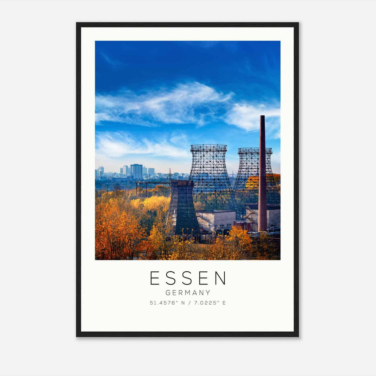 ESSEN Germany Travel Photo Poster, ESSEN Travel Print, Minimalist Travel Poster Print