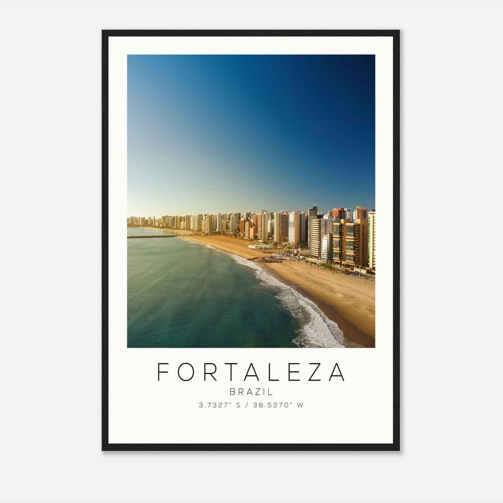 Fortaleza Brazil Travel Photo Poster, Fortaleza Travel Print, Minimalist Travel Poster Print