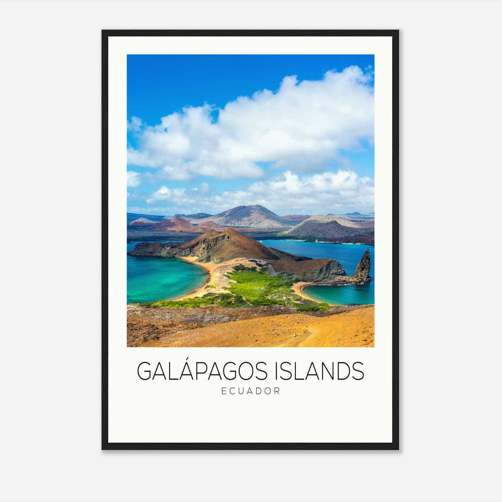 Galapagos Islands Ecuador Travel Photo Poster, Galapagos Islands Travel Print, Minimalist Travel Poster Print