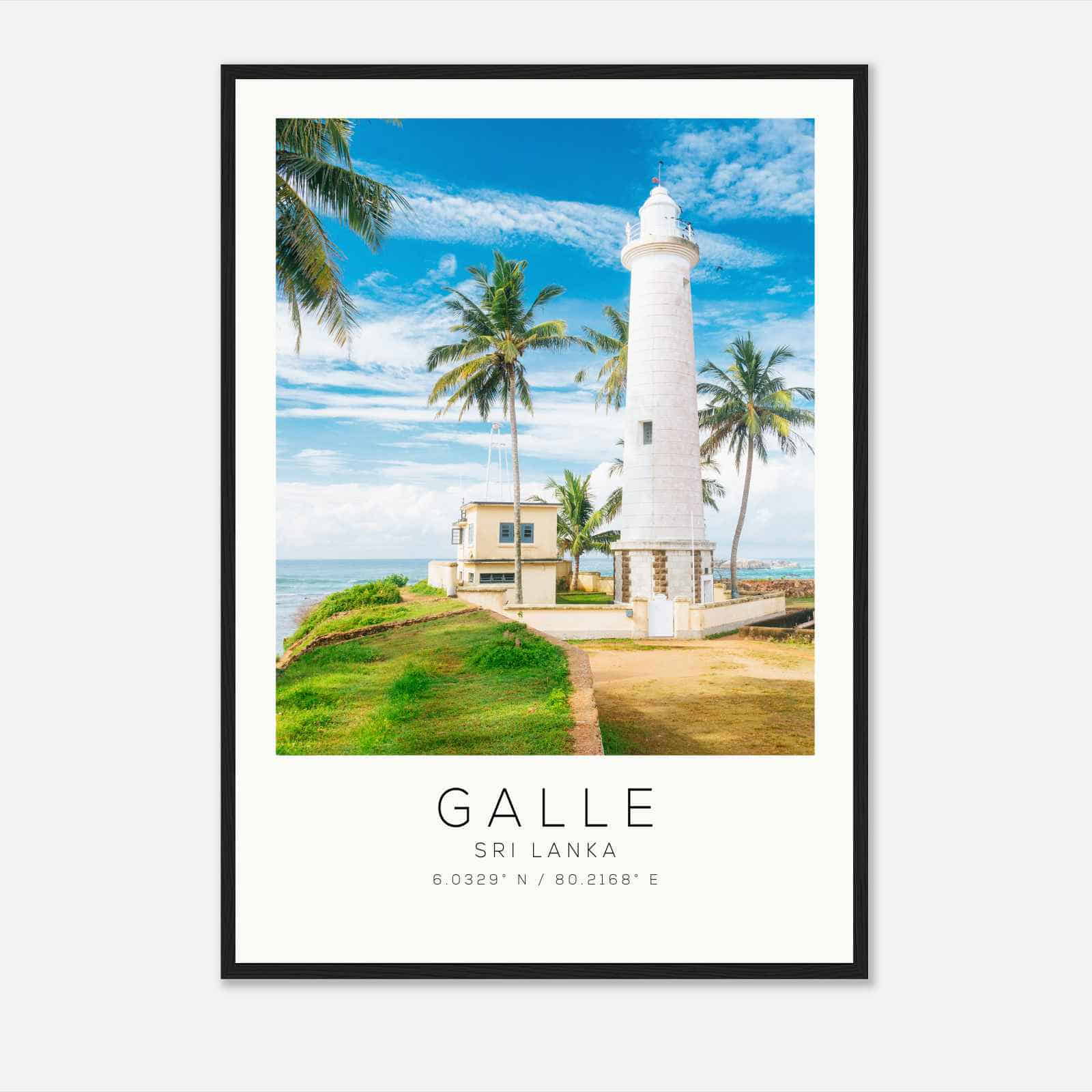 Galle Sri Lanka Travel Photo Poster, Galle Travel Print, Minimalist Travel Poster Print