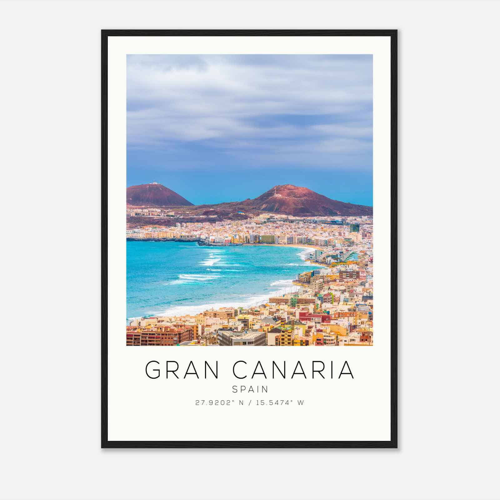 Gran Canaria Spain Travel Photo Poster, Gran Canaria Travel Print, Minimalist Travel Poster Print
