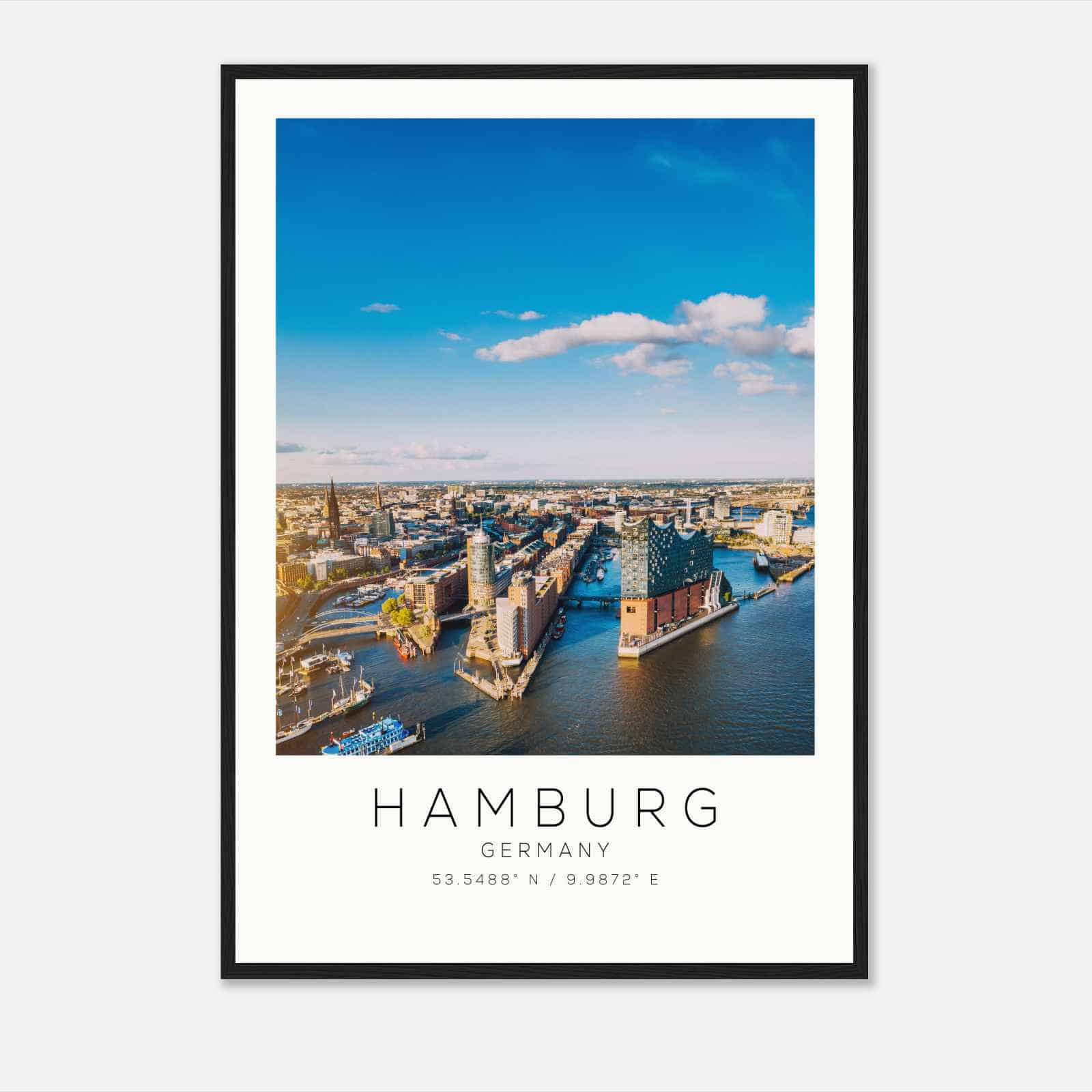 HAMBURG Germany Travel Photo Poster, HAMBURG Travel Print, Minimalist Travel Poster Print