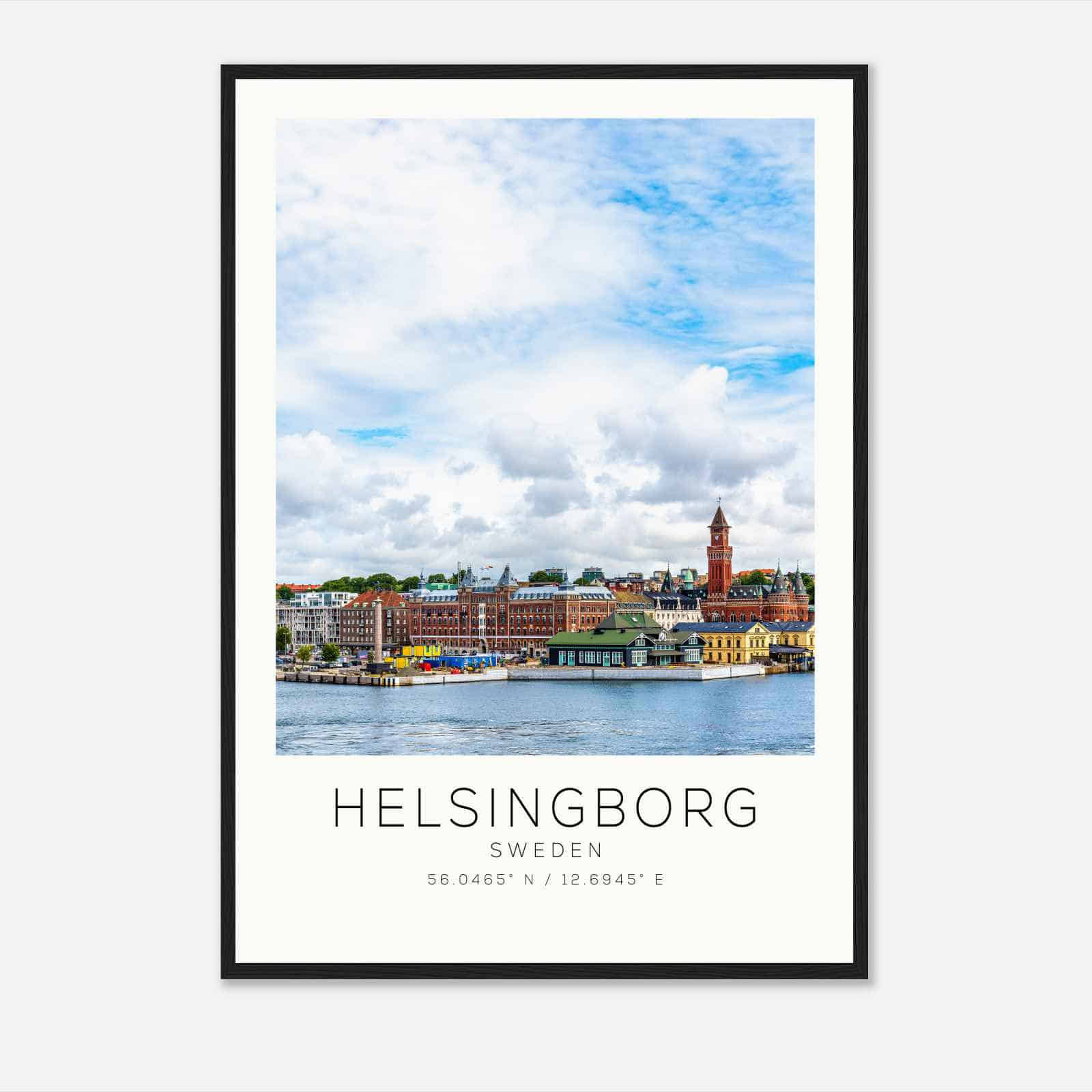 Helsingborg Sweden Travel Photo Poster, Helsingborg Travel Print, Minimalist Travel Poster Print