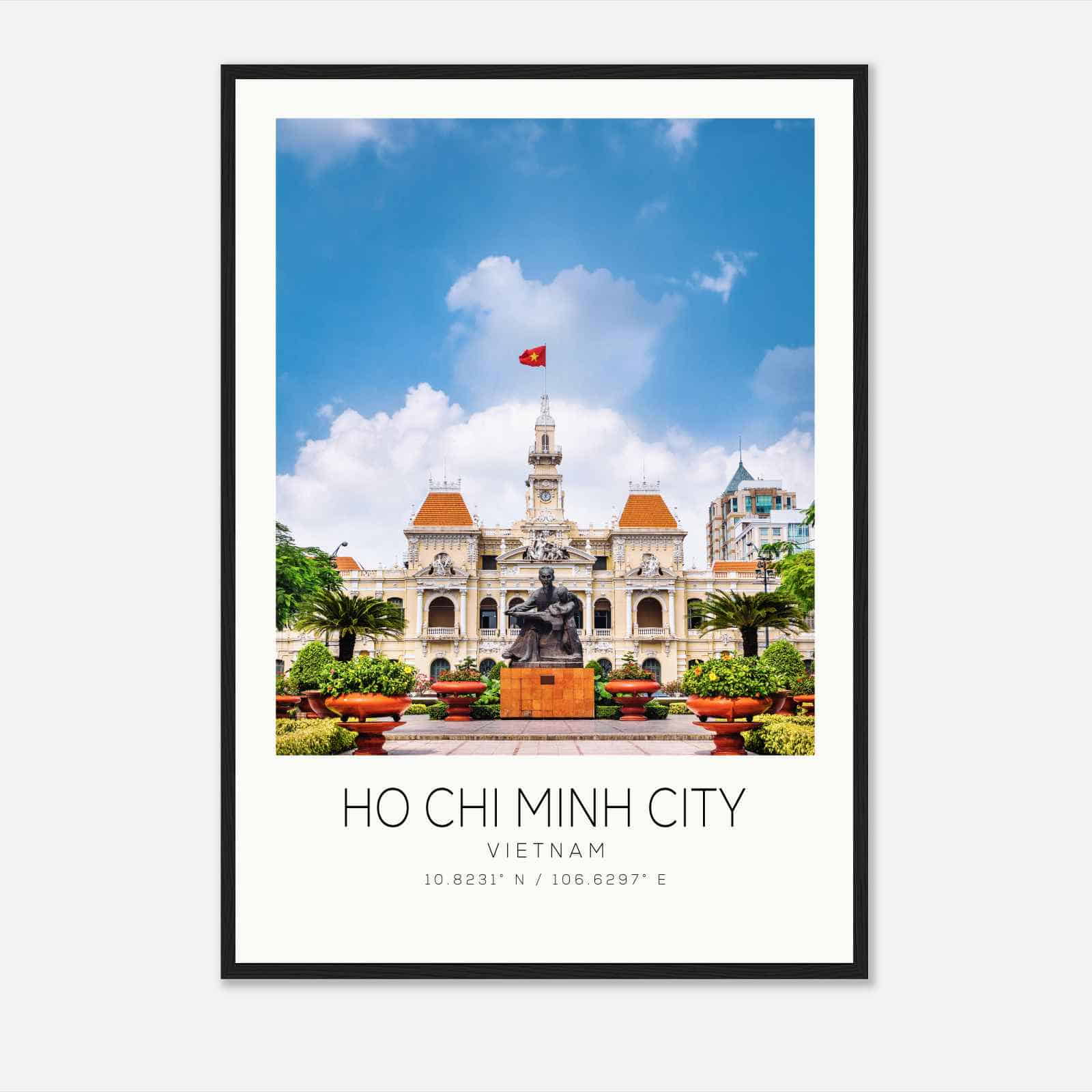 Ho Chi Minh City Vietnam Travel Photo Poster, Ho Chi Minh City Travel Print, Minimalist Travel Poster Print