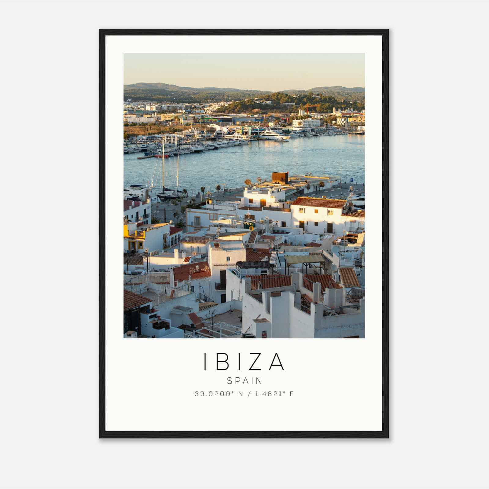 Ibiza Spain Travel Photo Poster, Ibiza Travel Print, Minimalist Travel Poster Print