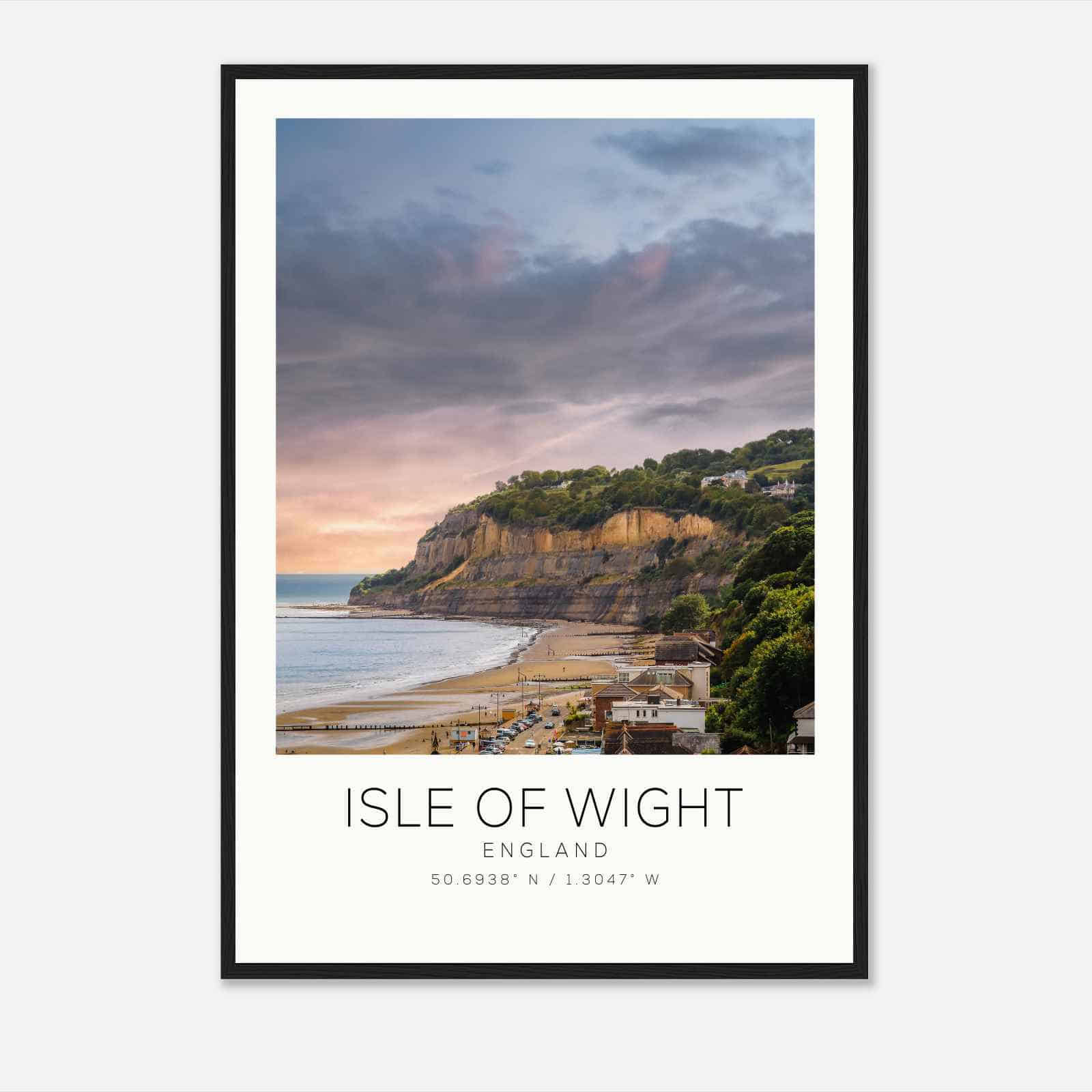 Isle of Wight England Travel Photo Poster, Isle of Wight Travel Print, Minimalist Travel Poster Print