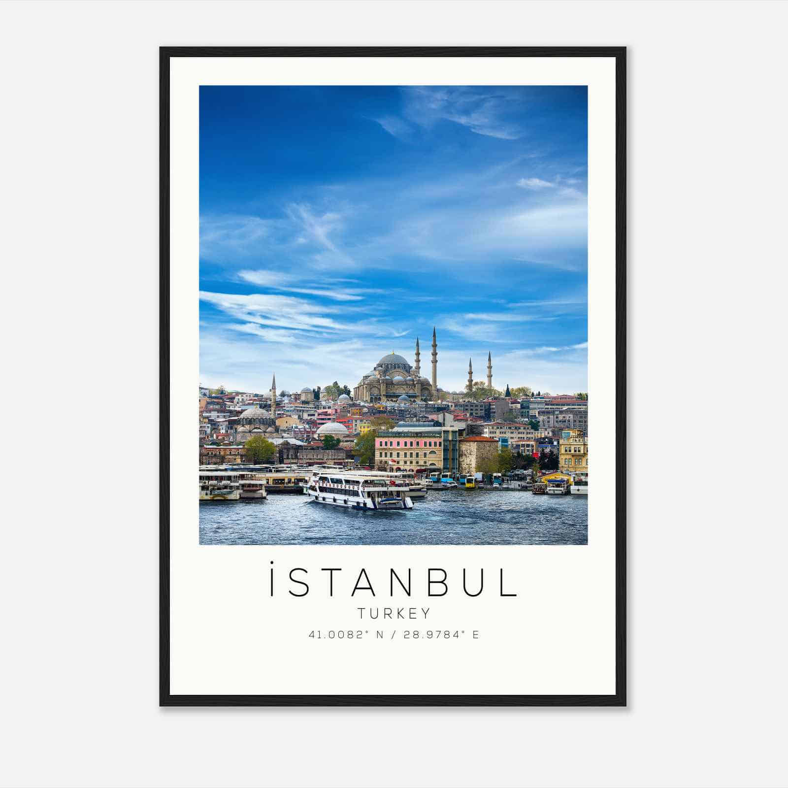Istanbul Turkey Travel Photo Poster, Istanbul Travel Print, Minimalist Travel Poster Print