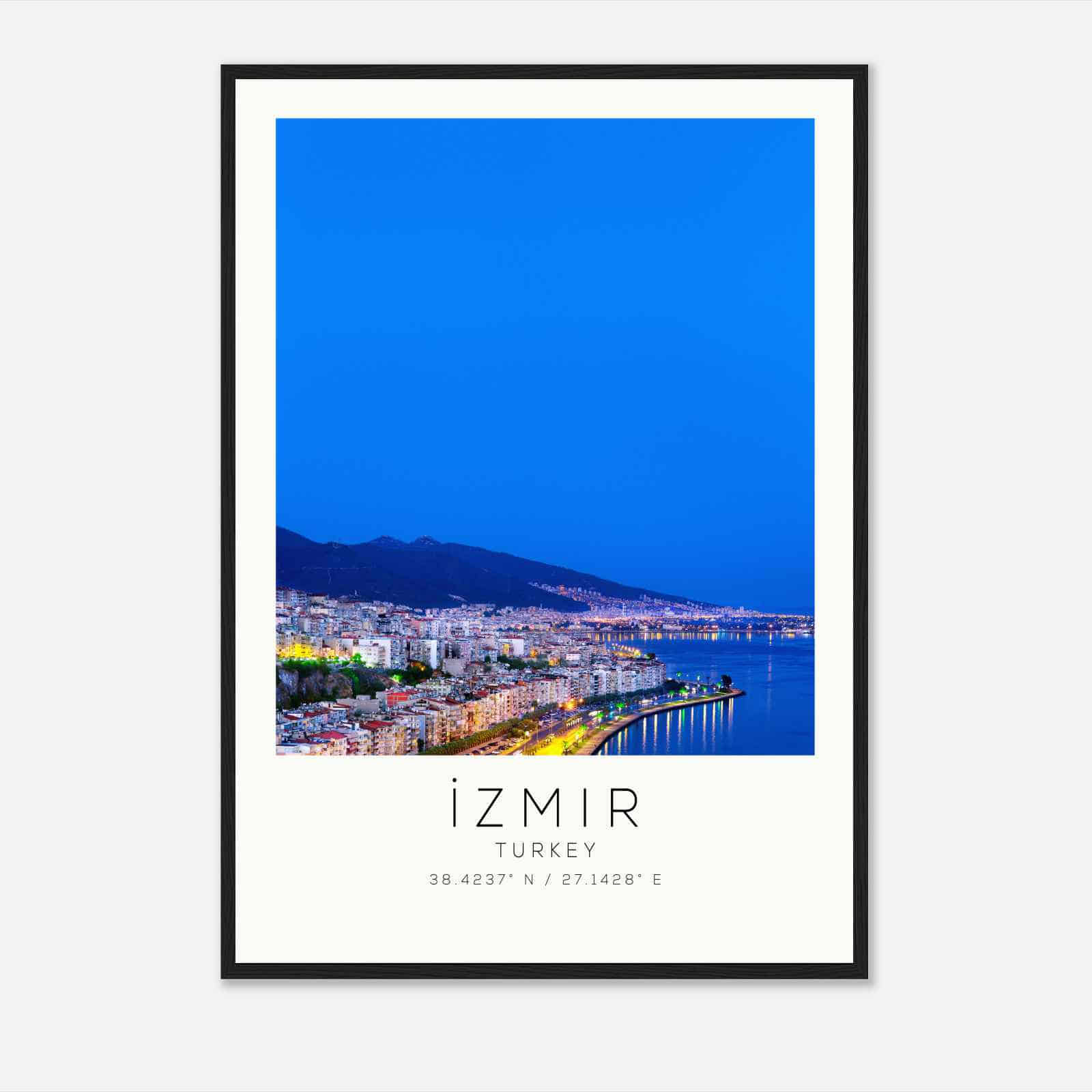 Izmir Turkey Travel Photo Poster, Izmir Travel Print, Minimalist Travel Poster Print