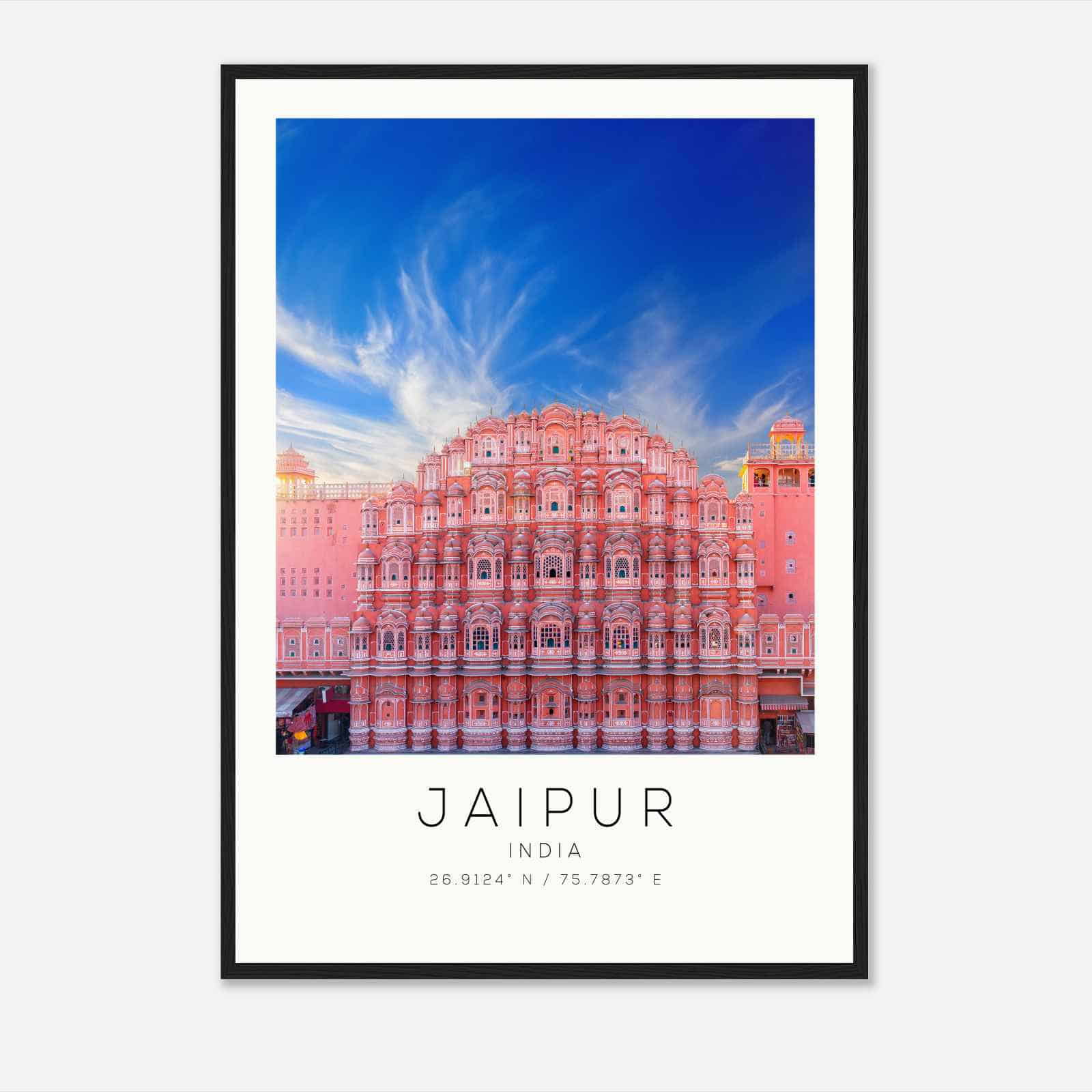Jaipur India Travel Photo Poster, Jaipur Travel Print, Minimalist Travel Poster Print