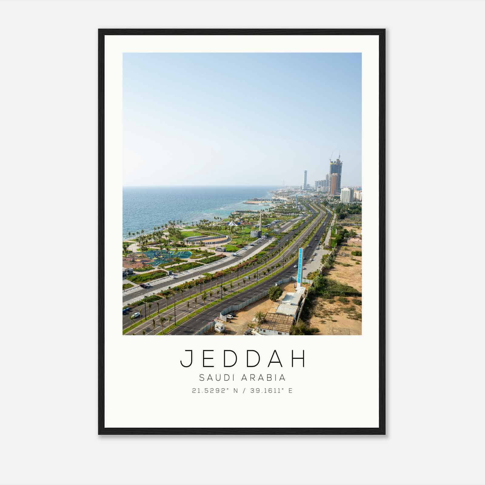 Jeddah Saudi Arabia Travel Photo Poster, Jeddah Travel Print, Minimalist Travel Poster Print
