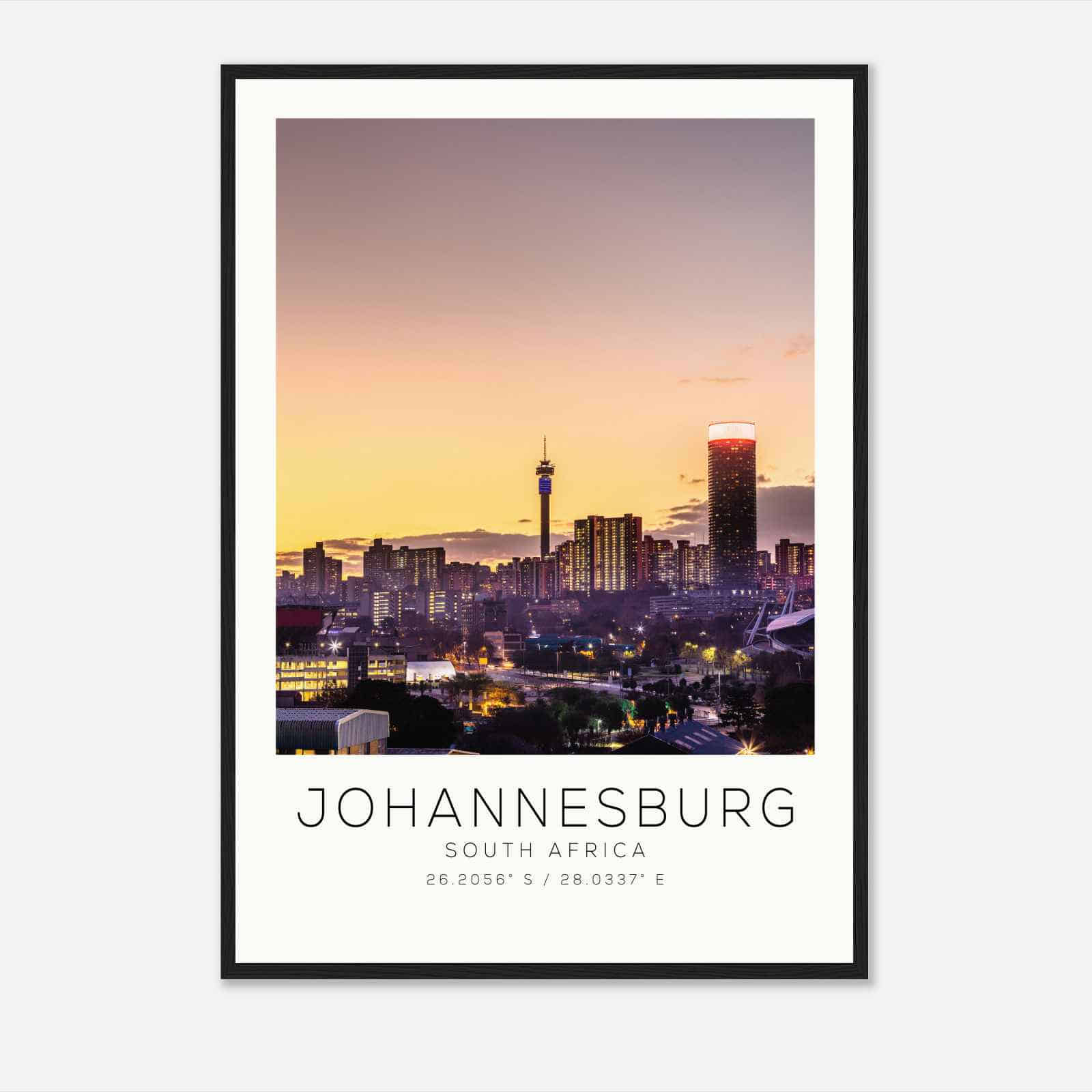Johannesburg South Africa Travel Photo Poster, Johannesburg Travel Print, Minimalist Travel Poster Print