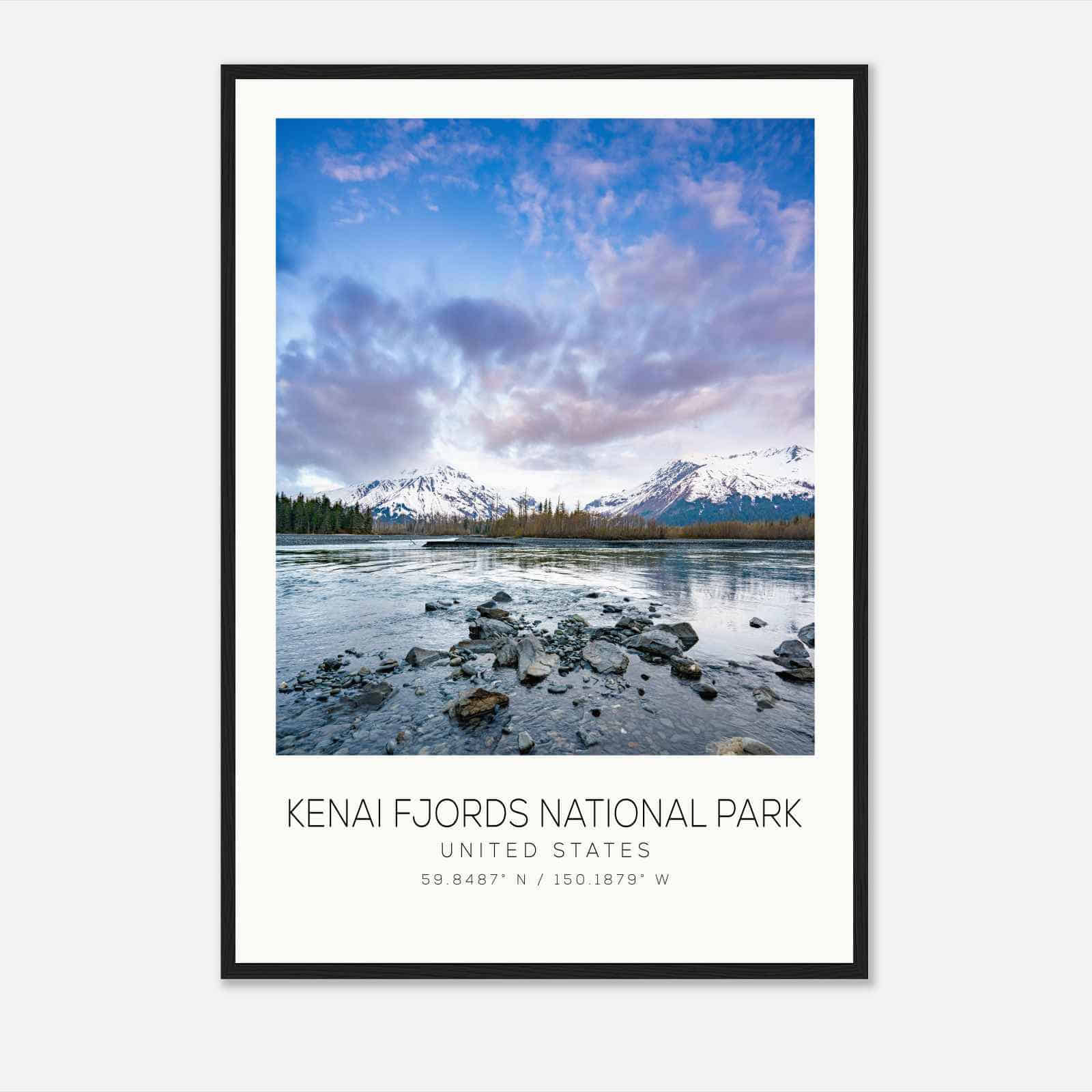 Kenai Fjords National Park United States Travel Photo Poster, Kenai Fjords National Park Travel Print, Minimalist Travel Poster Print