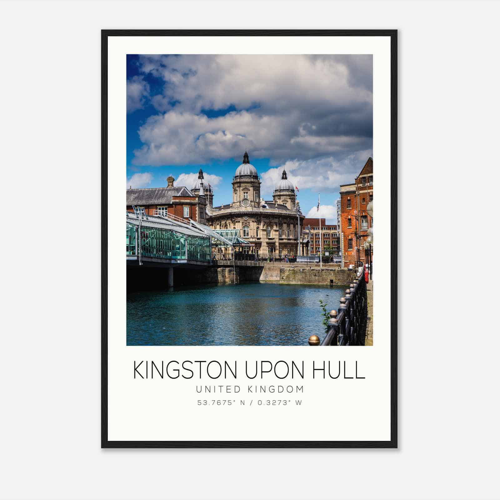 KINGSTON UPON HULL United Kingdom Travel Photo Poster, KINGSTON UPON HULL Travel Print, Minimalist Travel Poster Print