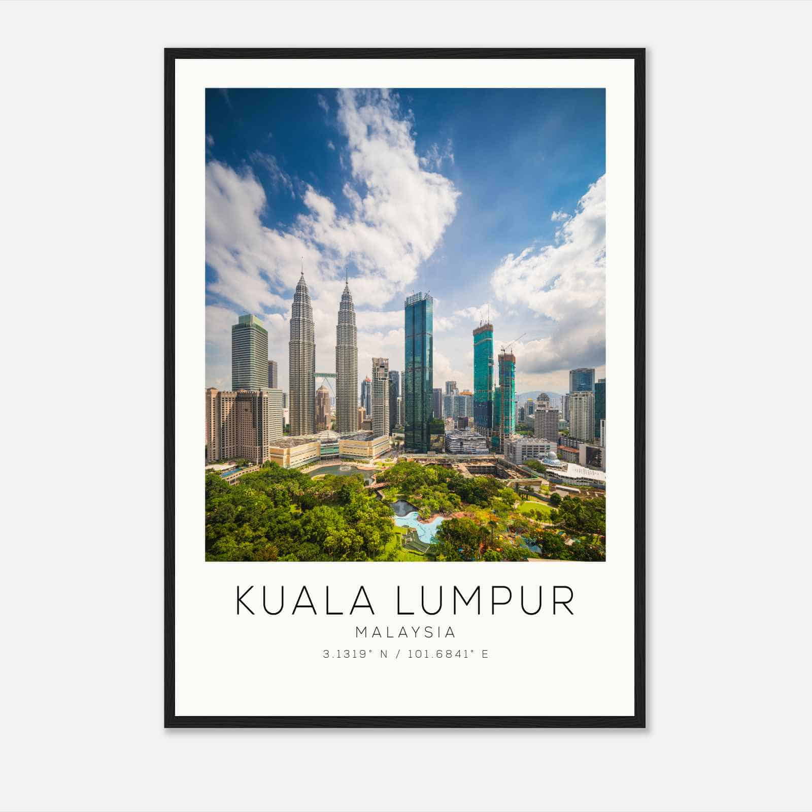 Kuala Lumpur Malaysia Travel Photo Poster, Kuala Lumpur Travel Print, Minimalist Travel Poster Print DS2