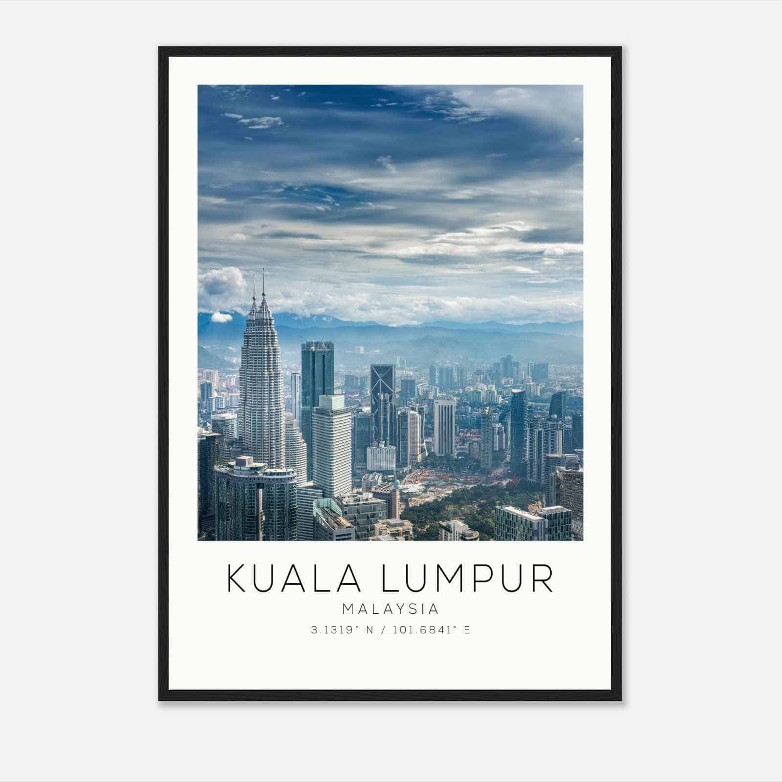 Kuala Lumpur Malaysia Travel Photo Poster, Kuala Lumpur Travel Print, Minimalist Travel Poster Print