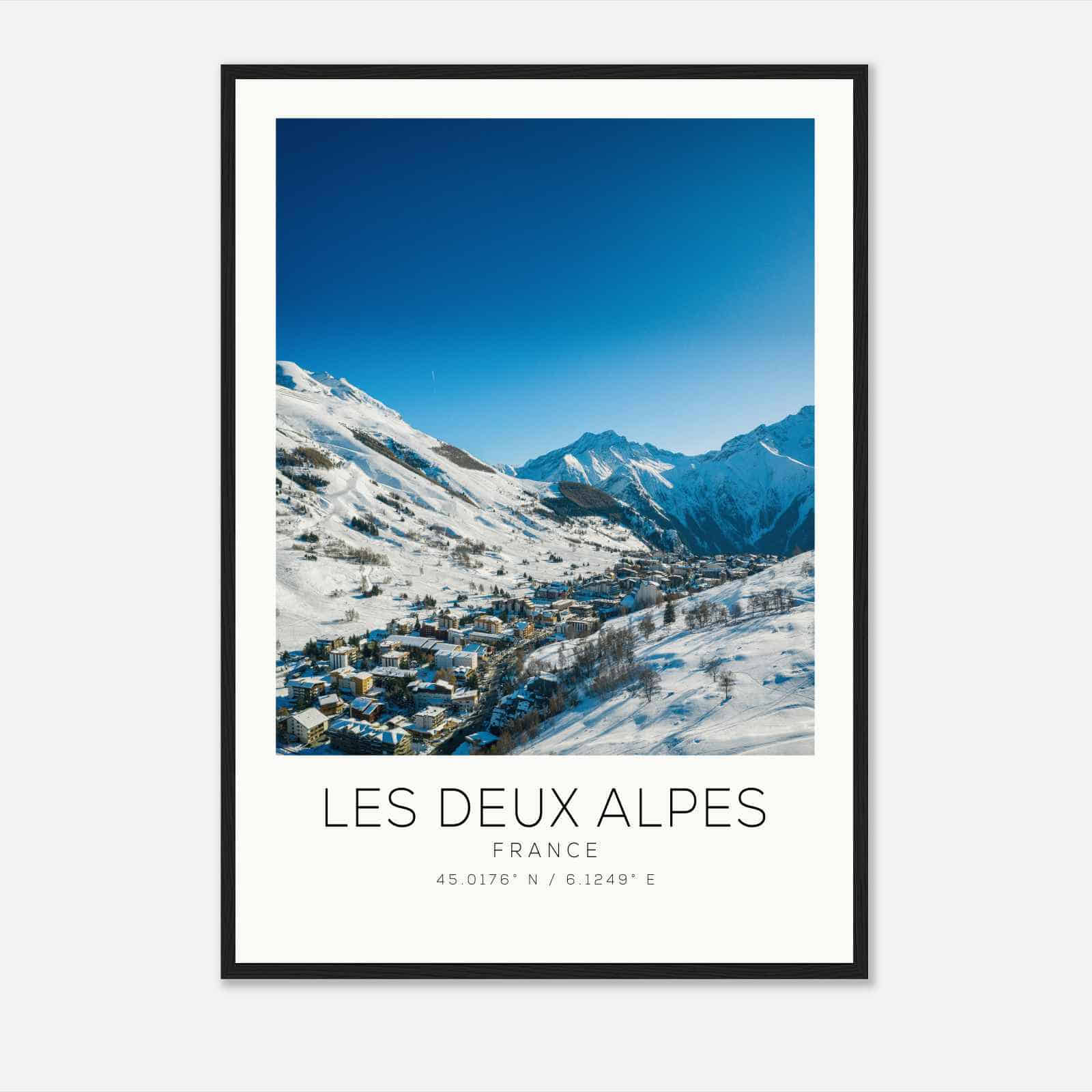 Les Deux Alpes France Travel Photo Poster, Les Deux Alpes Travel Print, Minimalist Travel Poster Print