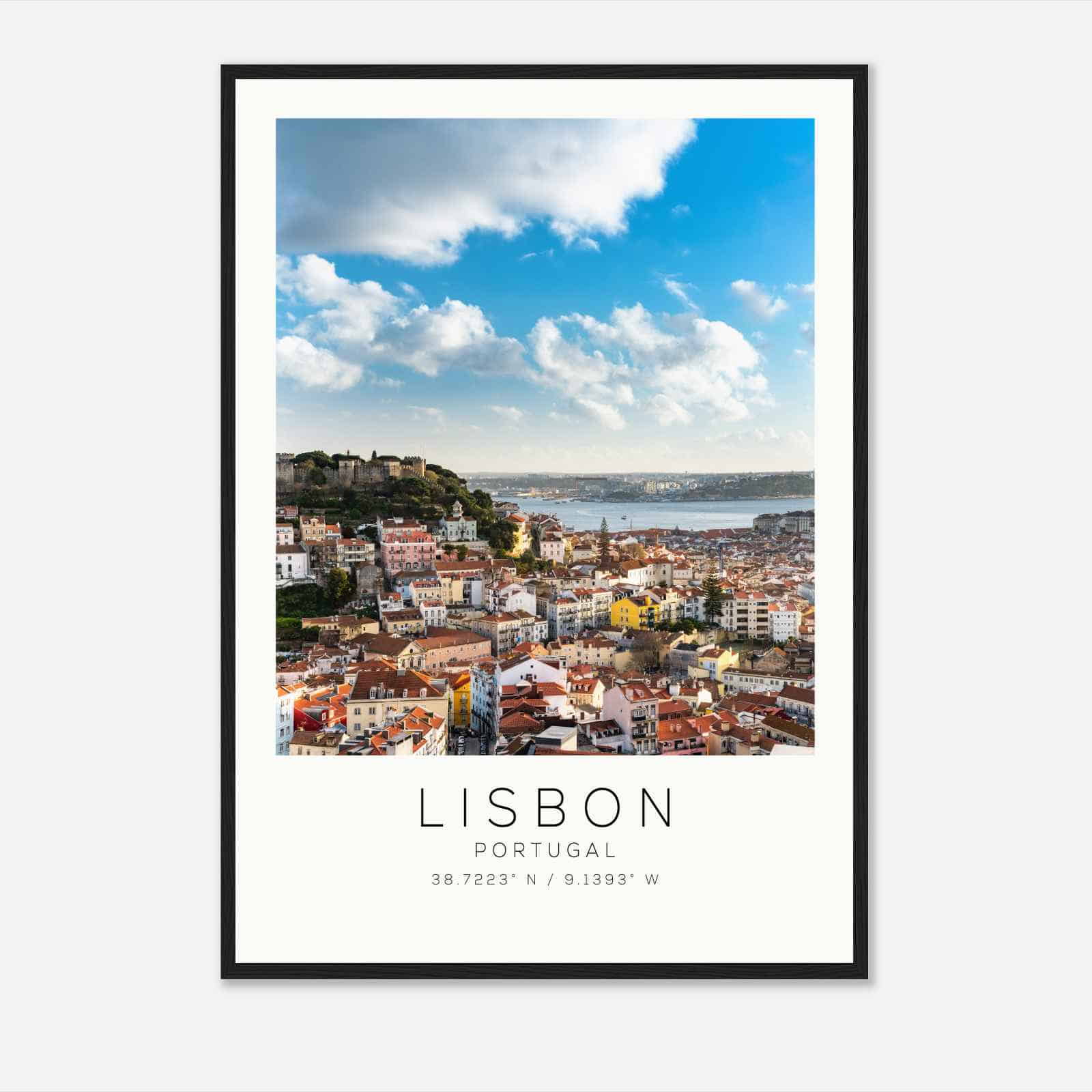 Lisbon Portugal Travel Photo Poster, Lisbon Travel Print, Minimalist Travel Poster Print DS2