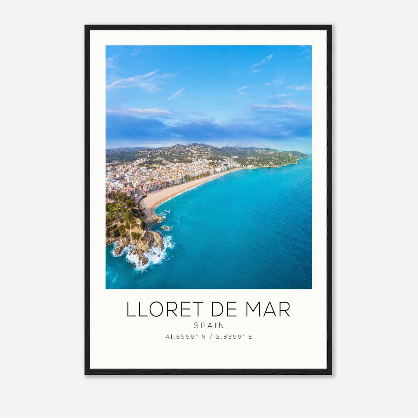 Lloret de Mar Spain Travel Photo Poster, Lloret de Mar Travel Print, Minimalist Travel Poster Print