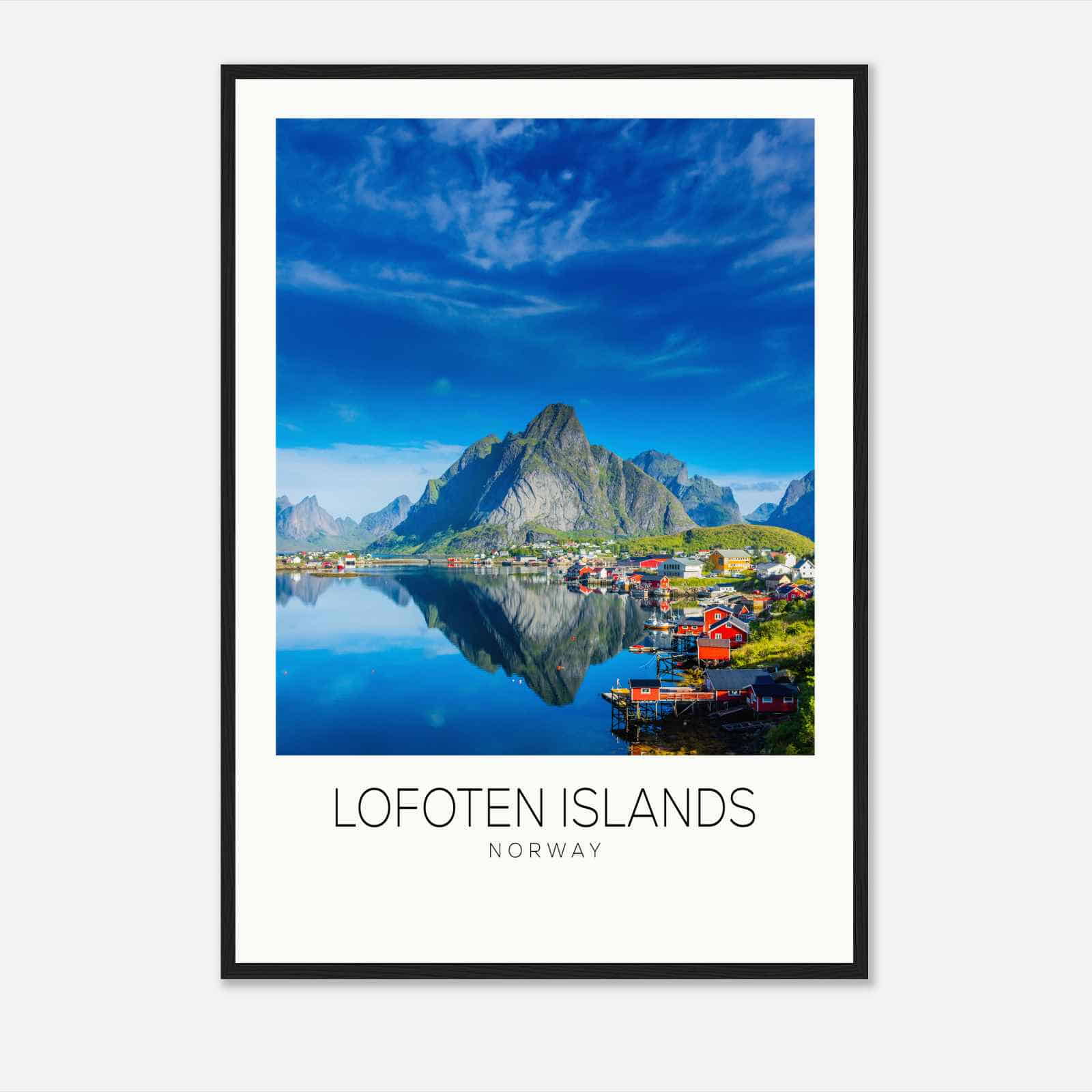 Lofoten Islands Norway Travel Photo Poster, Lofoten Islands Travel Print, Minimalist Travel Poster Print