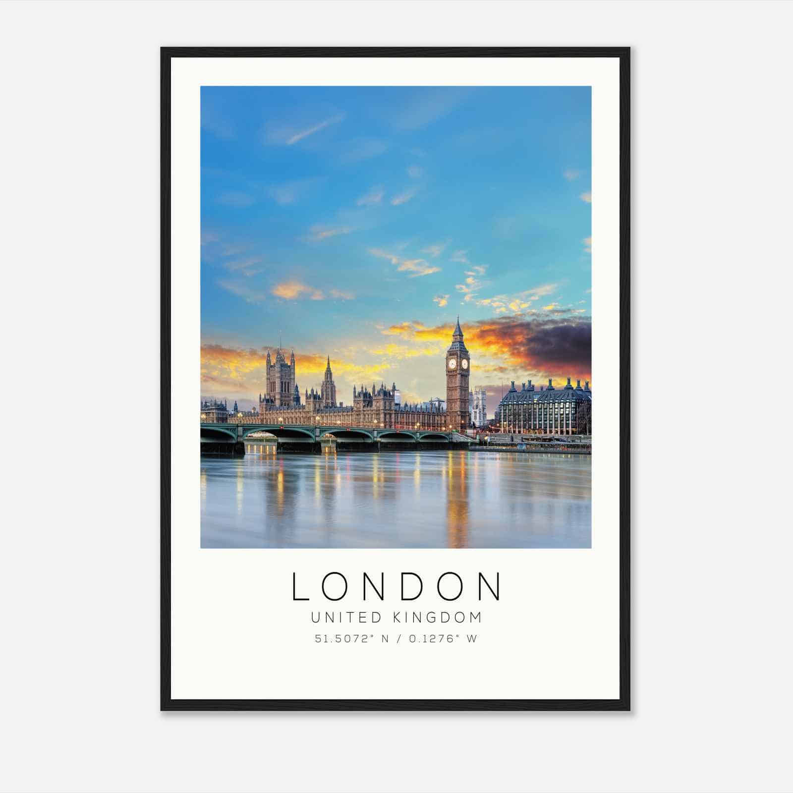LONDON United Kingdom Travel Photo Poster, LONDON Travel Print, Minimalist Travel Poster Print DS2