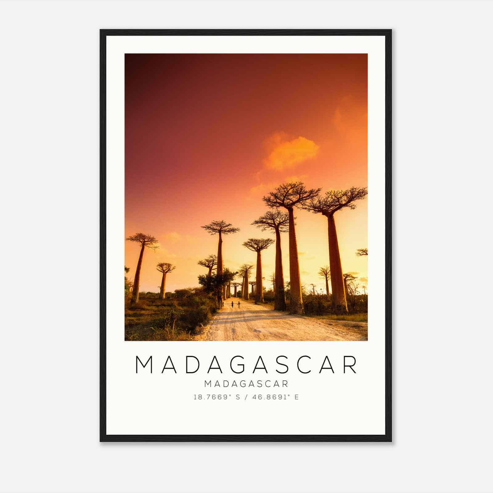 Madagascar Madagascar Travel Photo Poster, Madagascar Travel Print, Minimalist Travel Poster Print