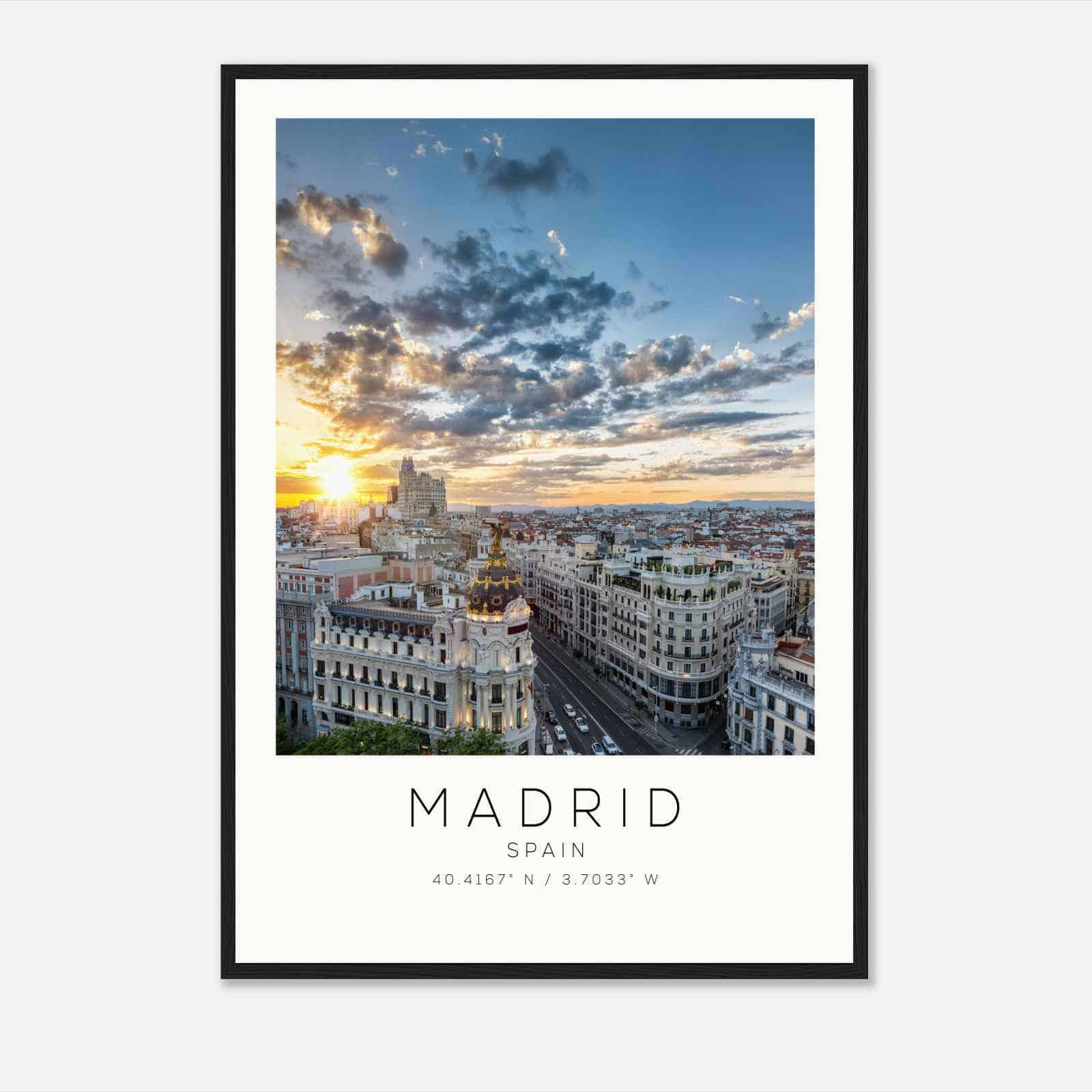 MADRID Spain Travel Photo Poster, MADRID Travel Print, Minimalist Travel Poster Print