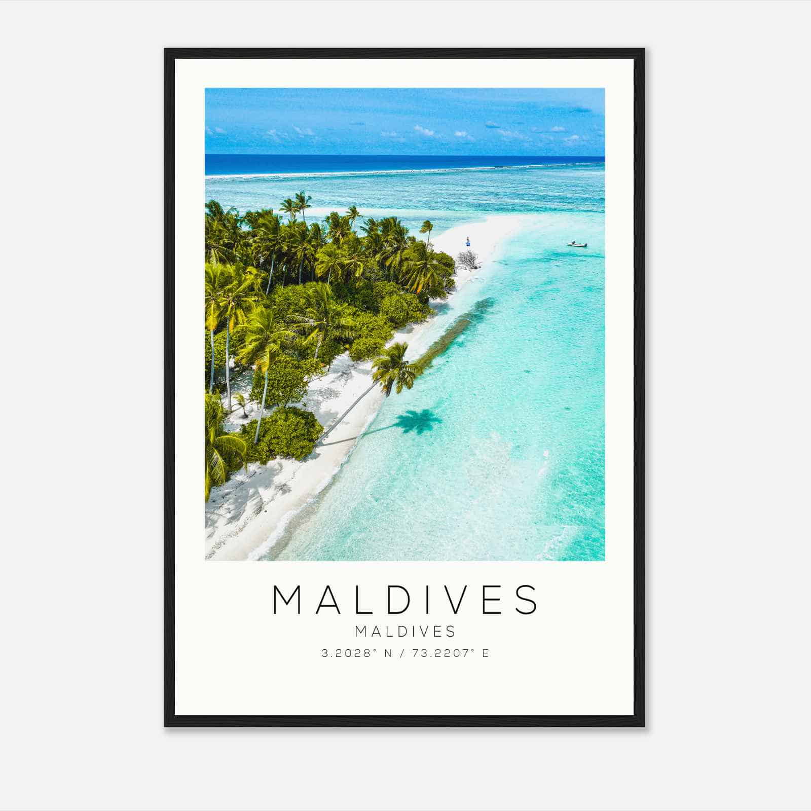 Maldives Maldives Travel Photo Poster, Maldives Travel Print, Minimalist Travel Poster Print