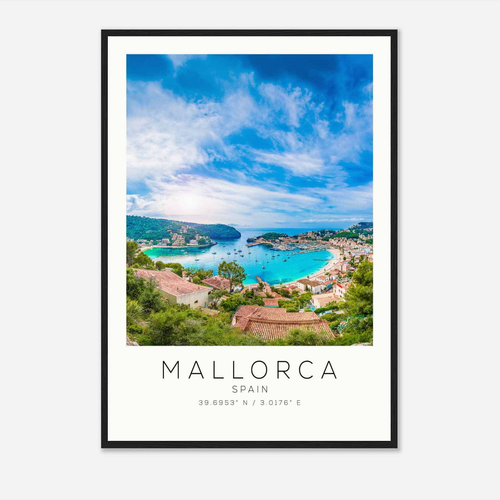 Mallorca Spain Travel Photo Poster, Mallorca Travel Print, Minimalist Travel Poster Print