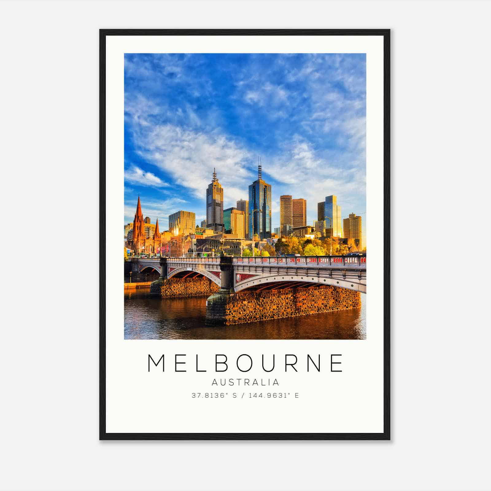 MELBOURNE Australia Travel Photo Poster, MELBOURNE Travel Print, Minimalist Travel Poster Print