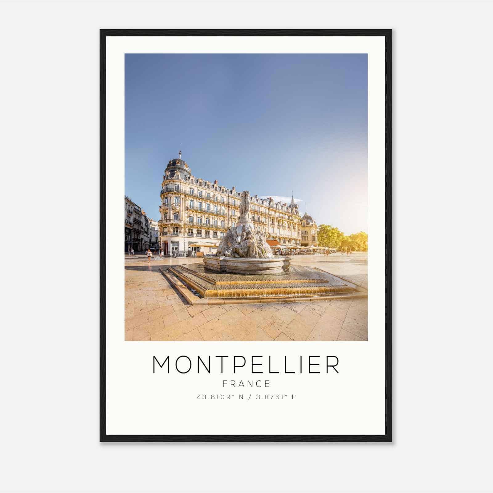 MONTPELLIER France Travel Photo Poster, MONTPELLIER Travel Print, Minimalist Travel Poster Print