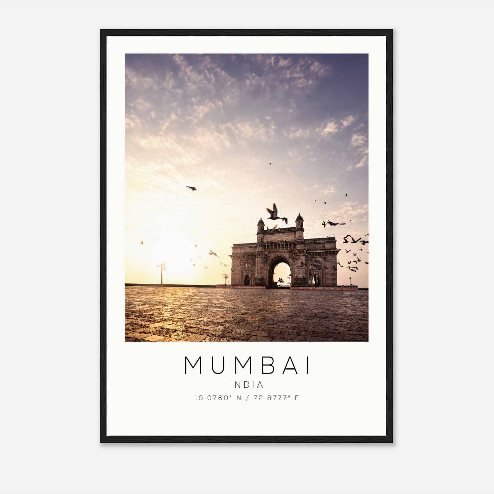 Mumbai India Travel Photo Poster, Mumbai Travel Print, Minimalist Travel Poster Print