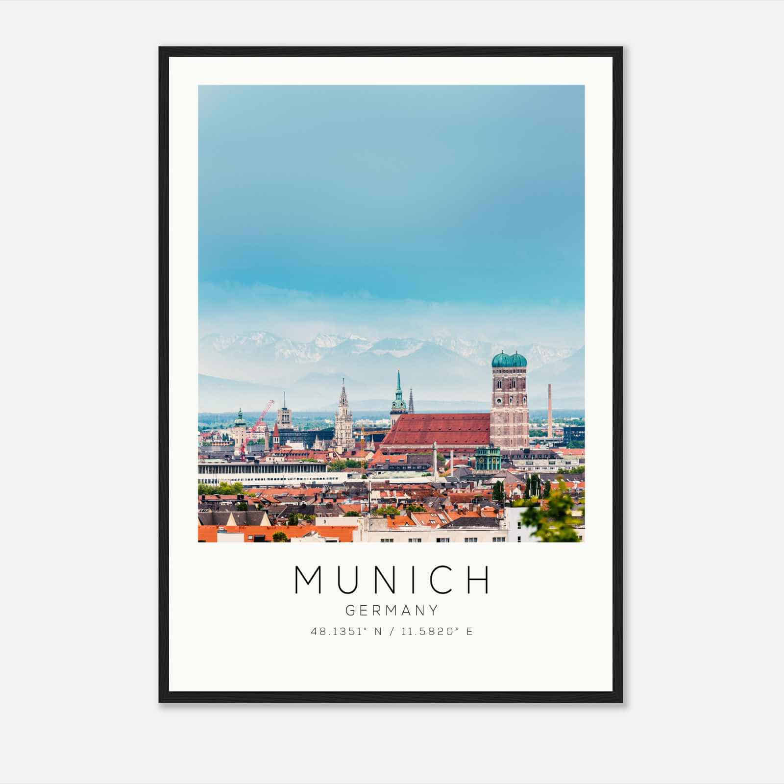 Munich Germany Travel Photo Poster, Munich Travel Print, Minimalist Travel Poster Print