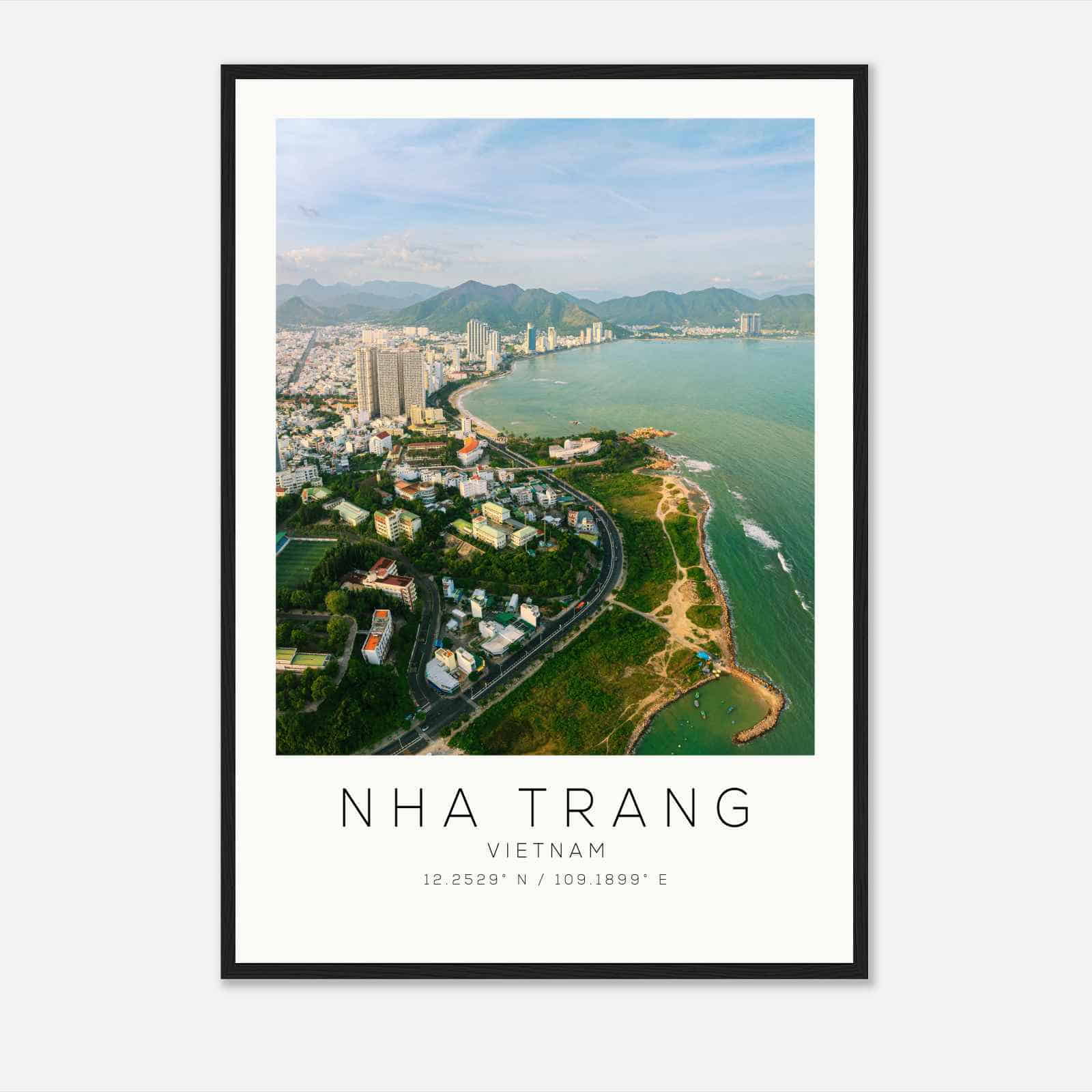 Nha Trang Vietnam Travel Photo Poster, Nha Trang Travel Print, Minimalist Travel Poster Print