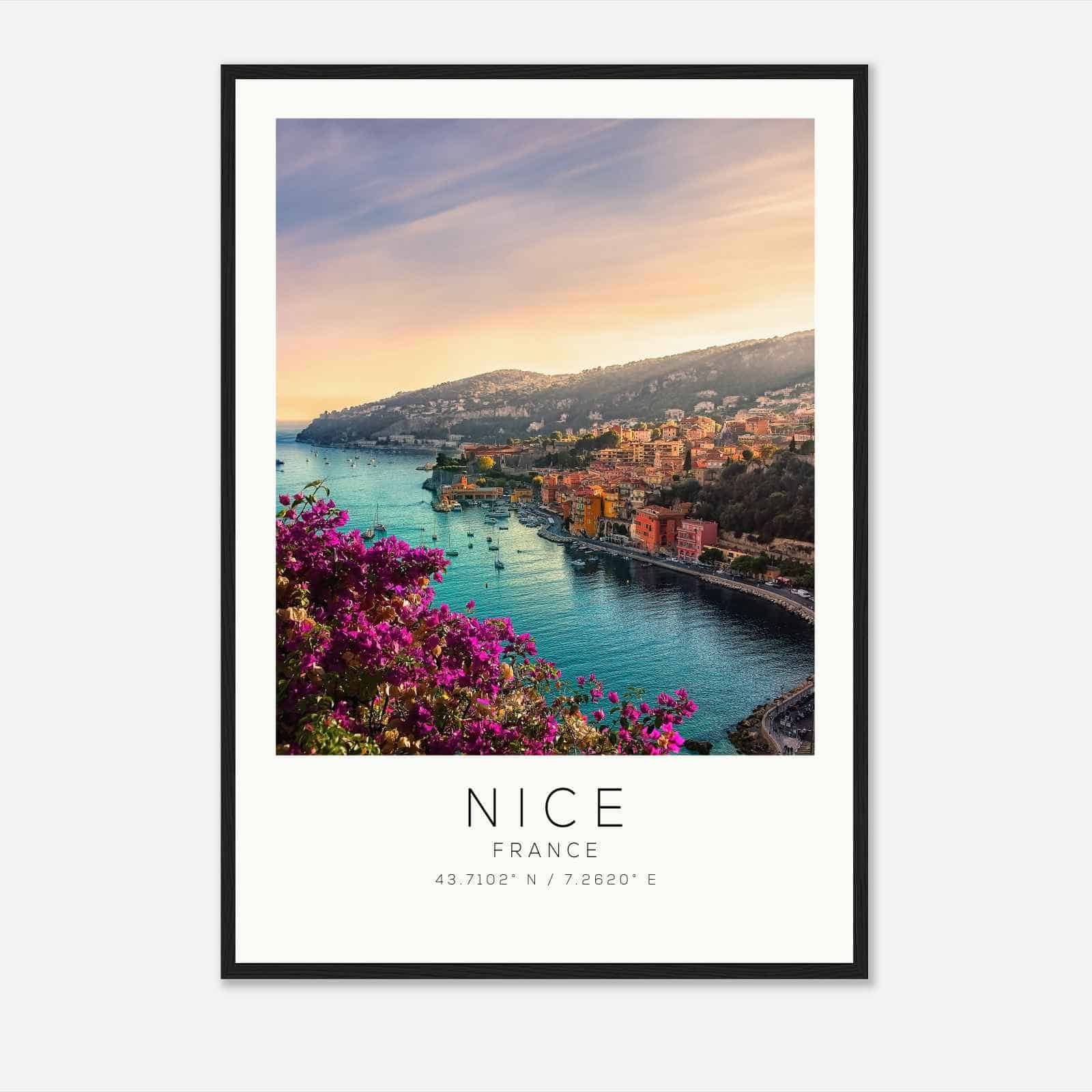 NICE France Travel Photo Poster, NICE Travel Print, Minimalist Travel Poster Print