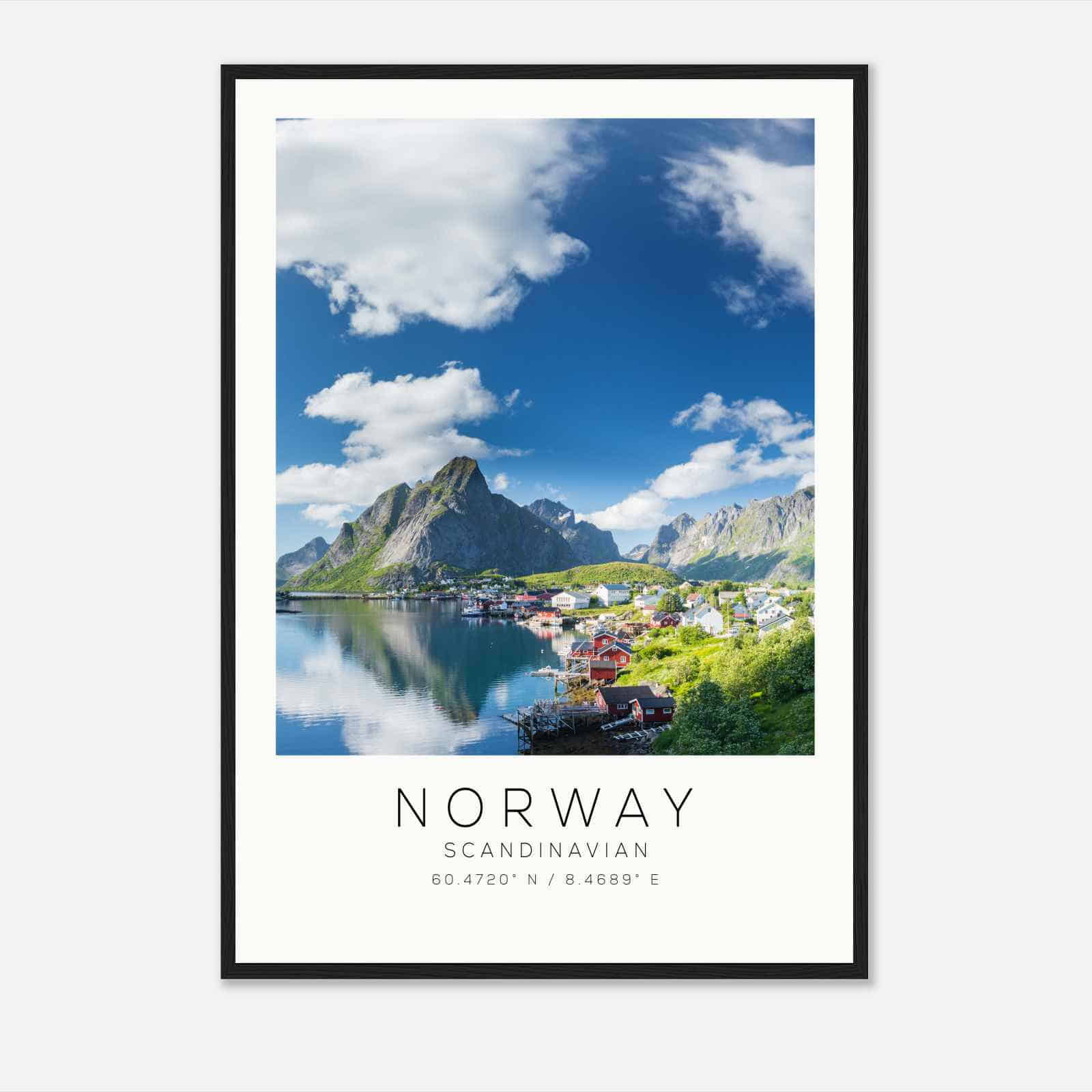 Norway Scandinavian Travel Photo Poster, Norway Travel Print, Minimalist Travel Poster Print DS2