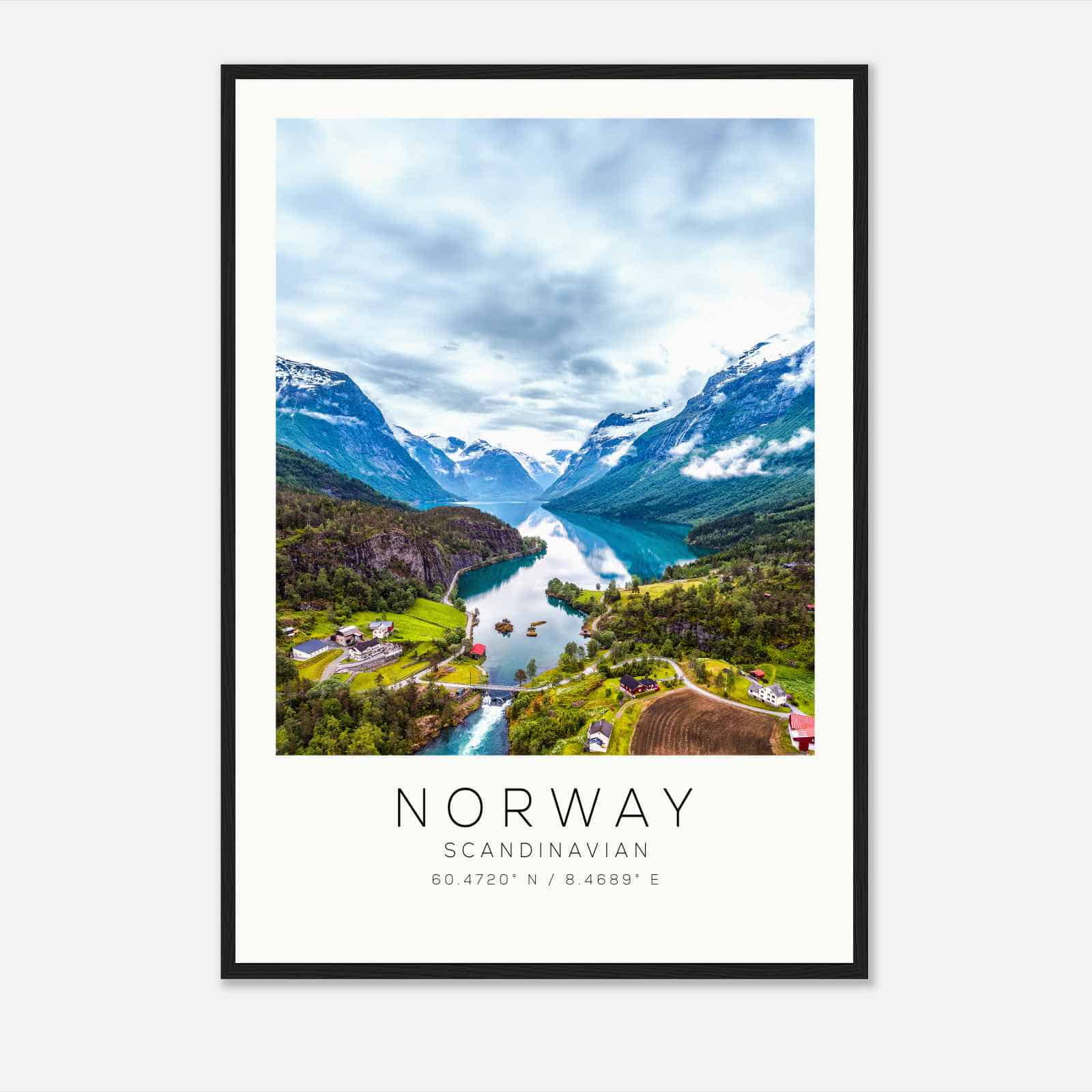 Norway Scandinavian Travel Photo Poster, Norway Travel Print, Minimalist Travel Poster Print