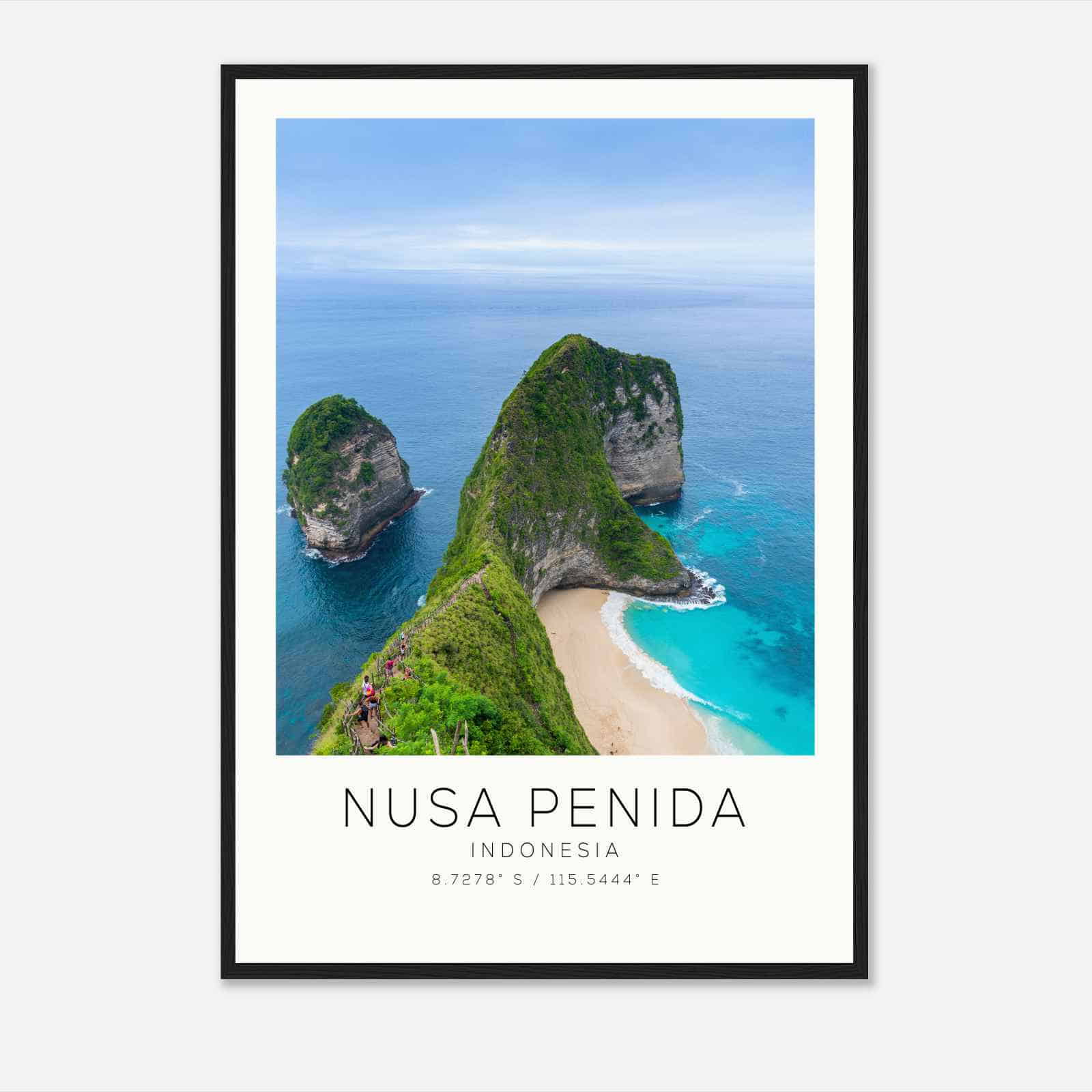 Nusa Penida Indonesia Travel Photo Poster, Nusa Penida Travel Print, Minimalist Travel Poster Print