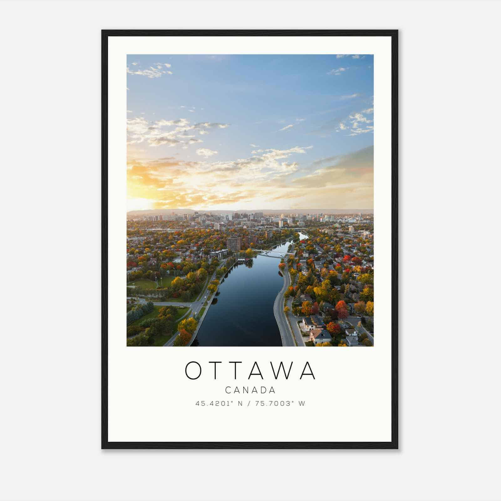 Ottawa Canada Travel Photo Poster, Ottawa Travel Print, Minimalist Travel Poster Print