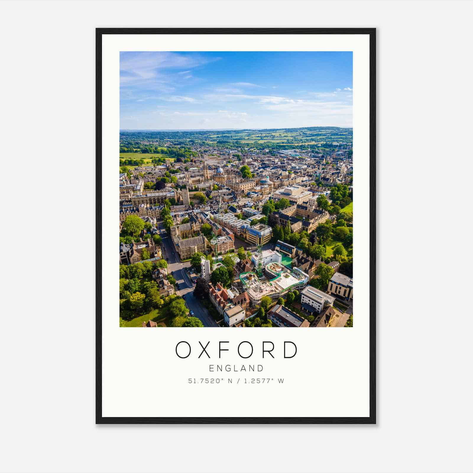 Oxford England Travel Photo Poster, Oxford Travel Print, Minimalist Travel Poster Print