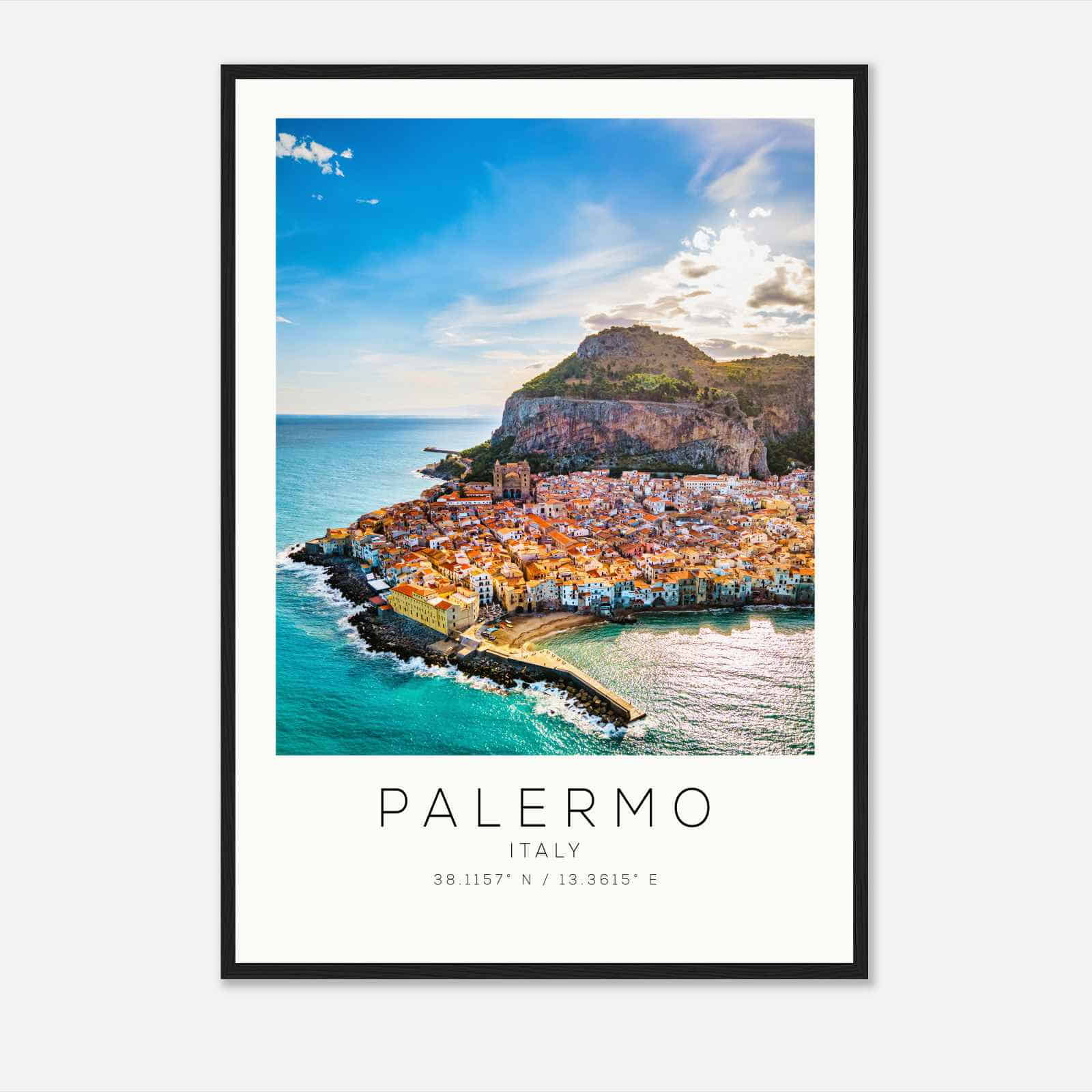 Palermo Italy Travel Photo Poster, Palermo Travel Print, Minimalist Travel Poster Print