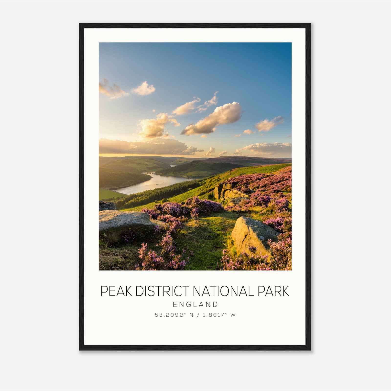 Peak District National Park England Travel Photo Poster, Peak District National Park Travel Print, Minimalist Travel Poster Print DS2